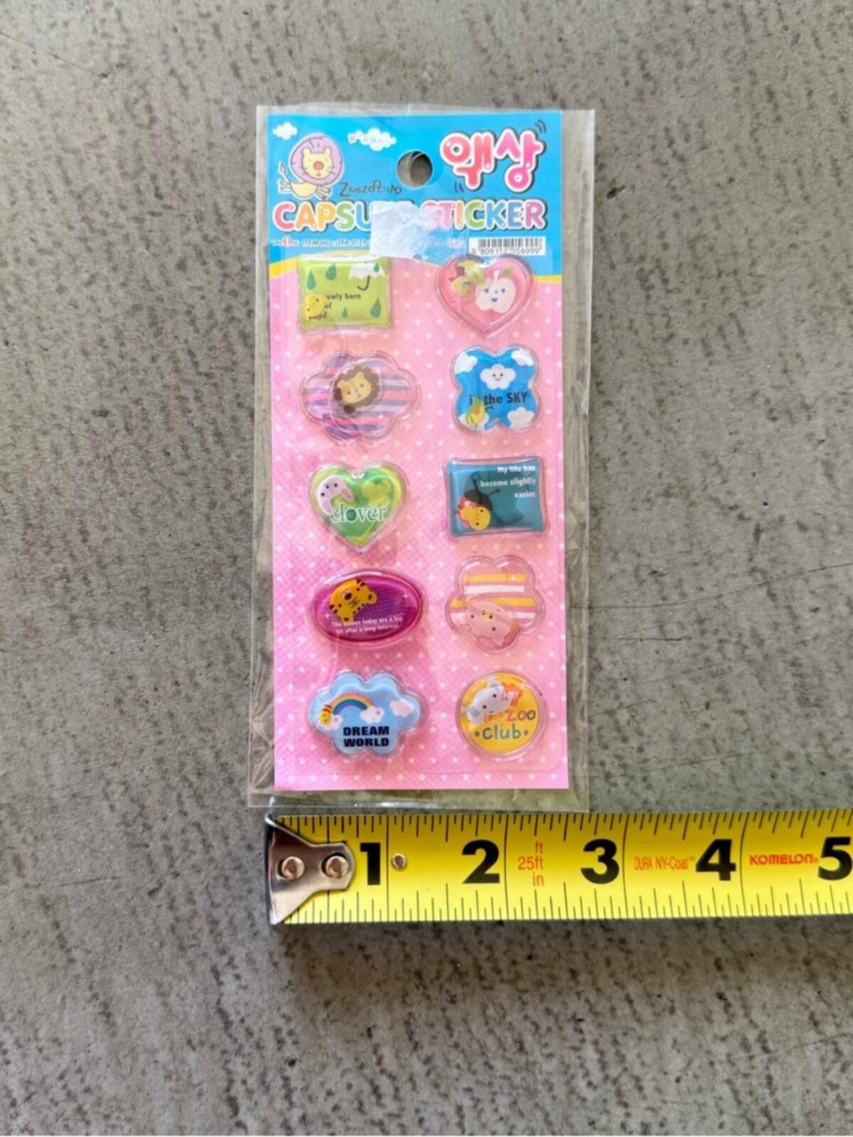 Other Korean Puffy Liquid Sticker Sheet / Capsule Cute / Kawaii Size ONE SIZE - 3 Thumbnail