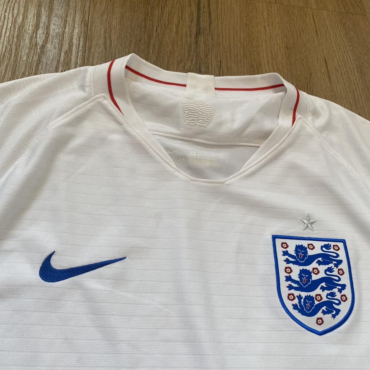 Nike 2018-19 England Nike Home Football Shirt Mundial World Cup Size US XL / EU 56 / 4 - 3 Thumbnail