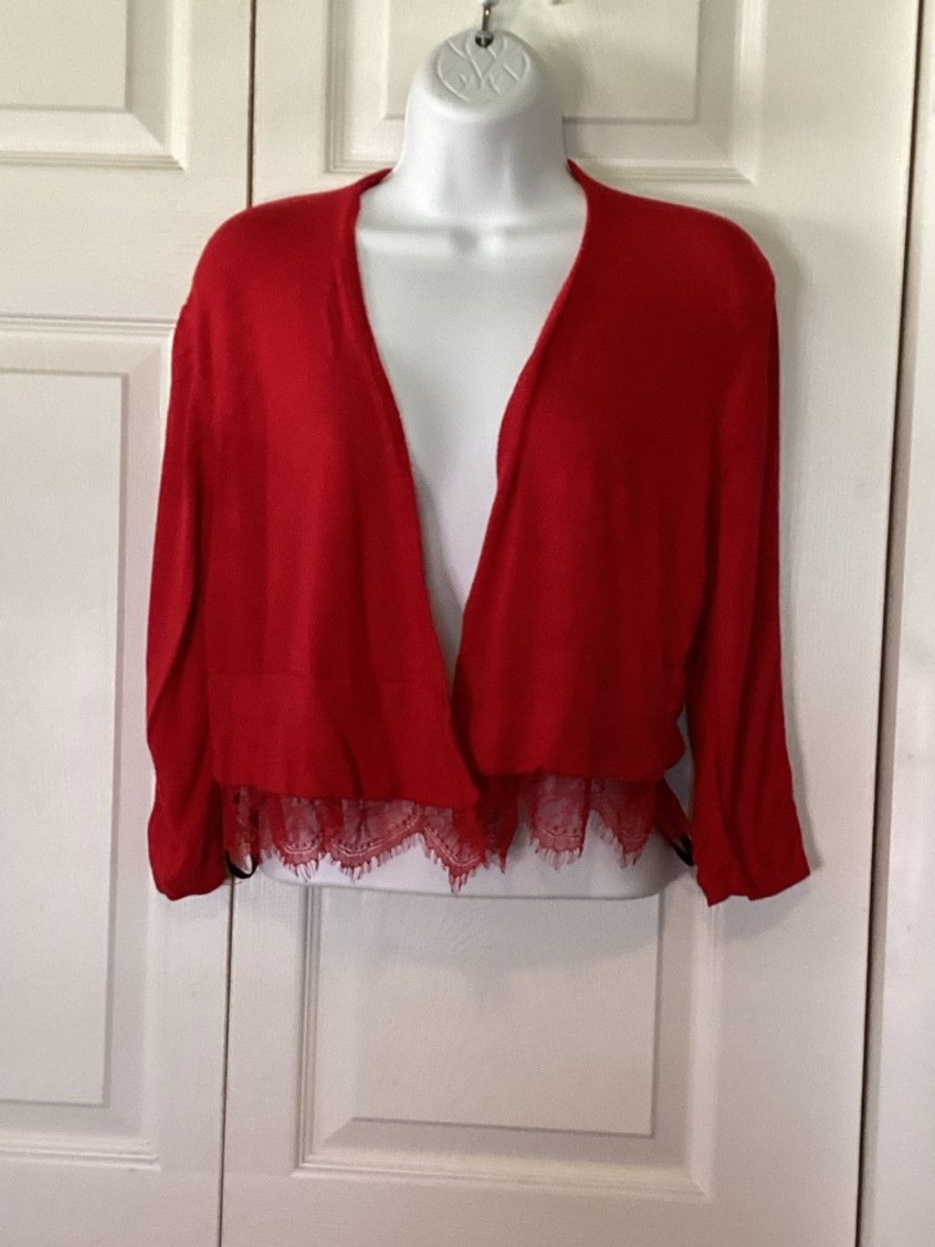Tommy Hilfiger Tommy Hilfiger Red Cardigan Size M / US 6-8 / IT 42-44 - 3 Thumbnail