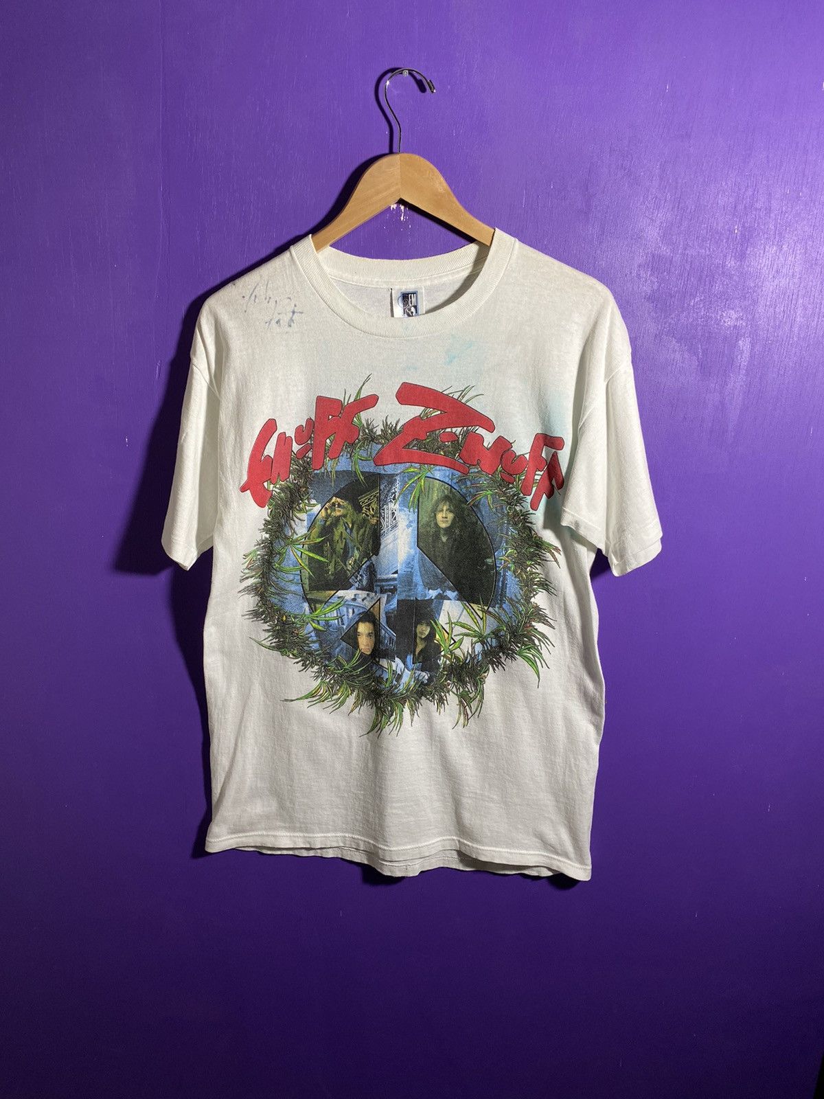 Vintage 1993 Enuff Znuff world tour t-shirt