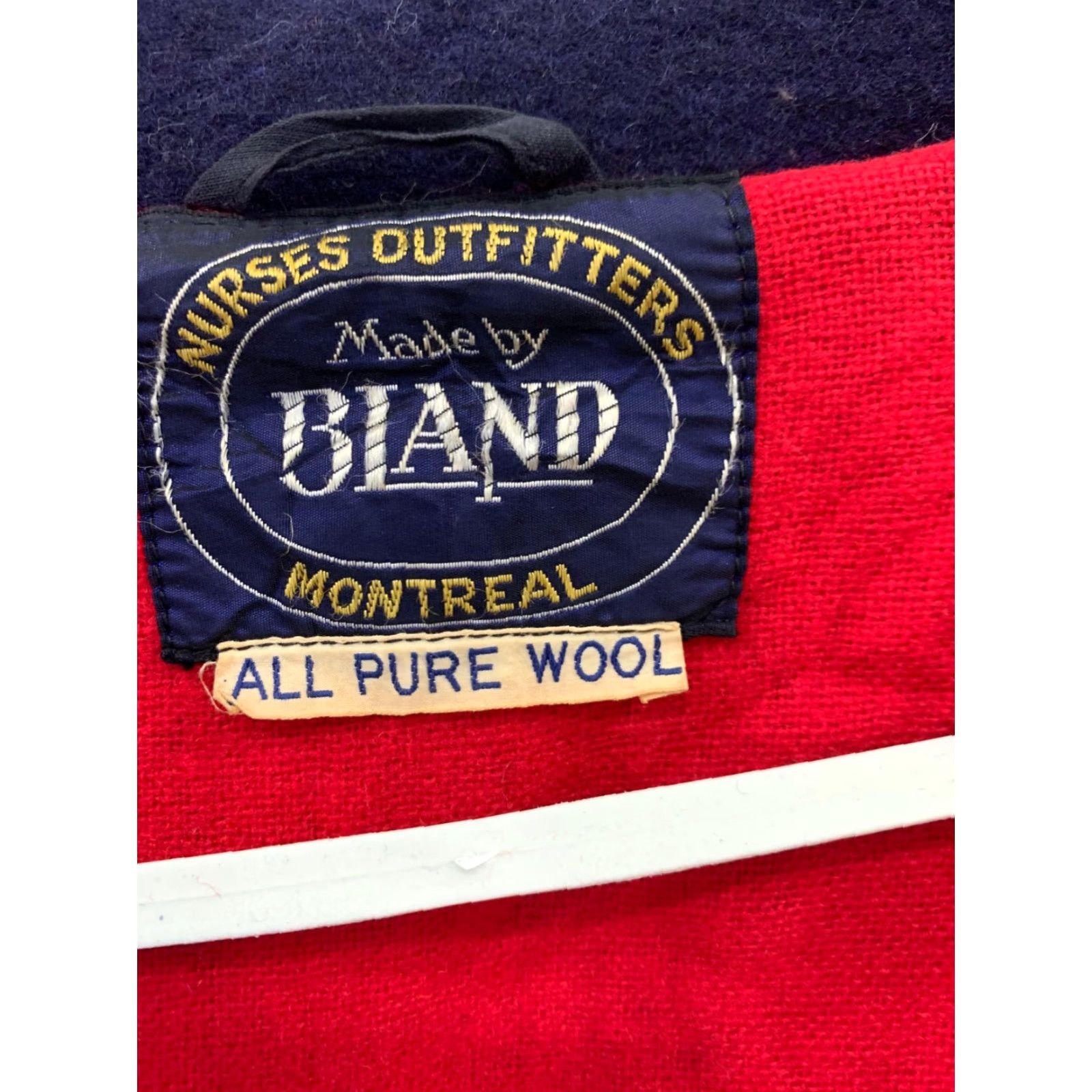 Vintage VINTAGE GIAND Montreal Wool Coat Mens XXL Navy Blue Canadian Made Overcoat Size US XXL / EU 58 / 5 - 3 Thumbnail