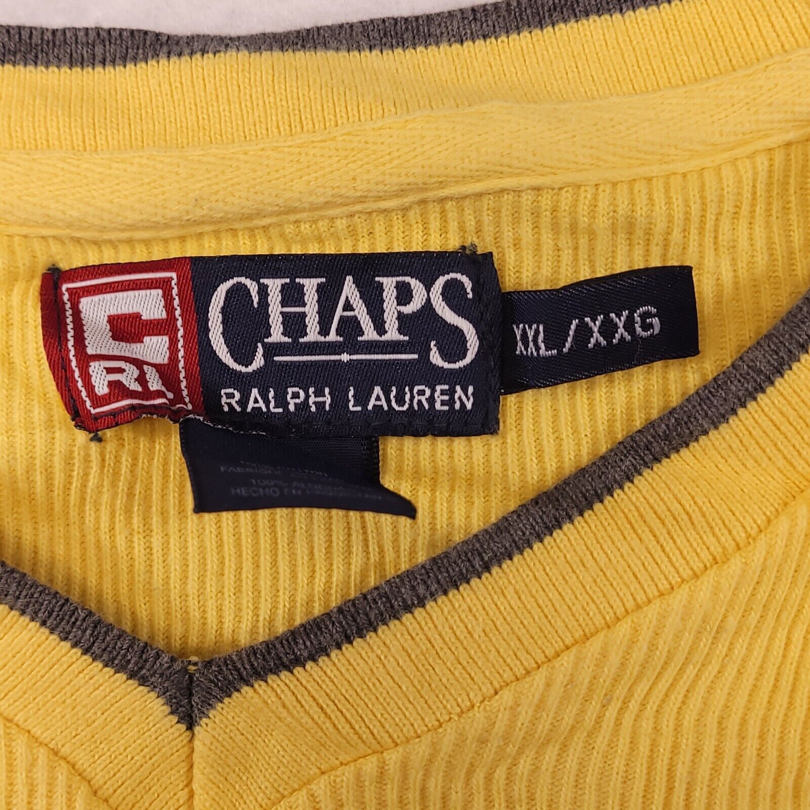 Chaps Chaps Long Sleeve Pullover Sweater Mens Size 2XL Yellow Size US XXL / EU 58 / 5 - 3 Thumbnail