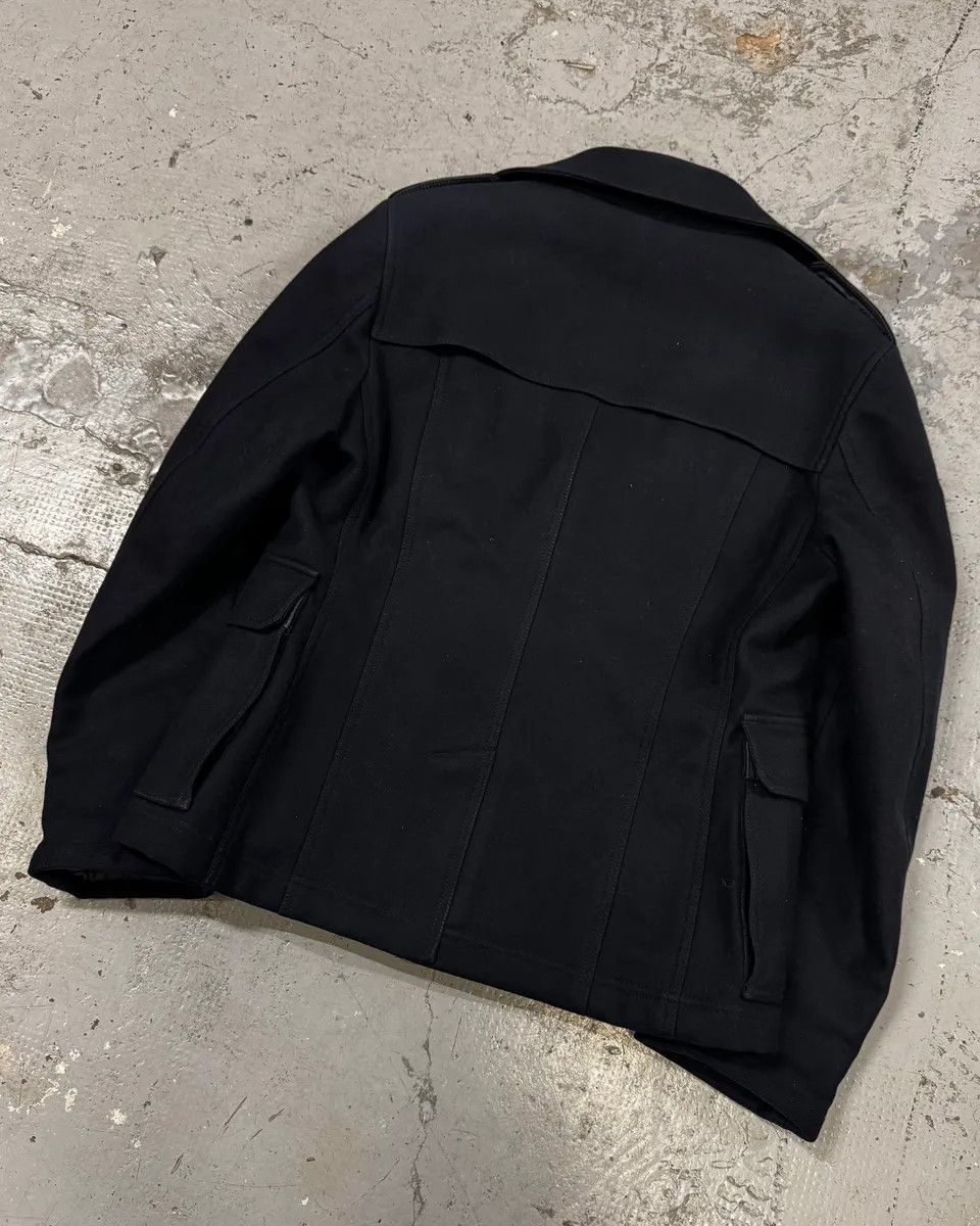 Dolce & Gabbana 2000s Dolce & Gabbana Black Peacoat Jacket Size US S / EU 44-46 / 1 - 6 Thumbnail