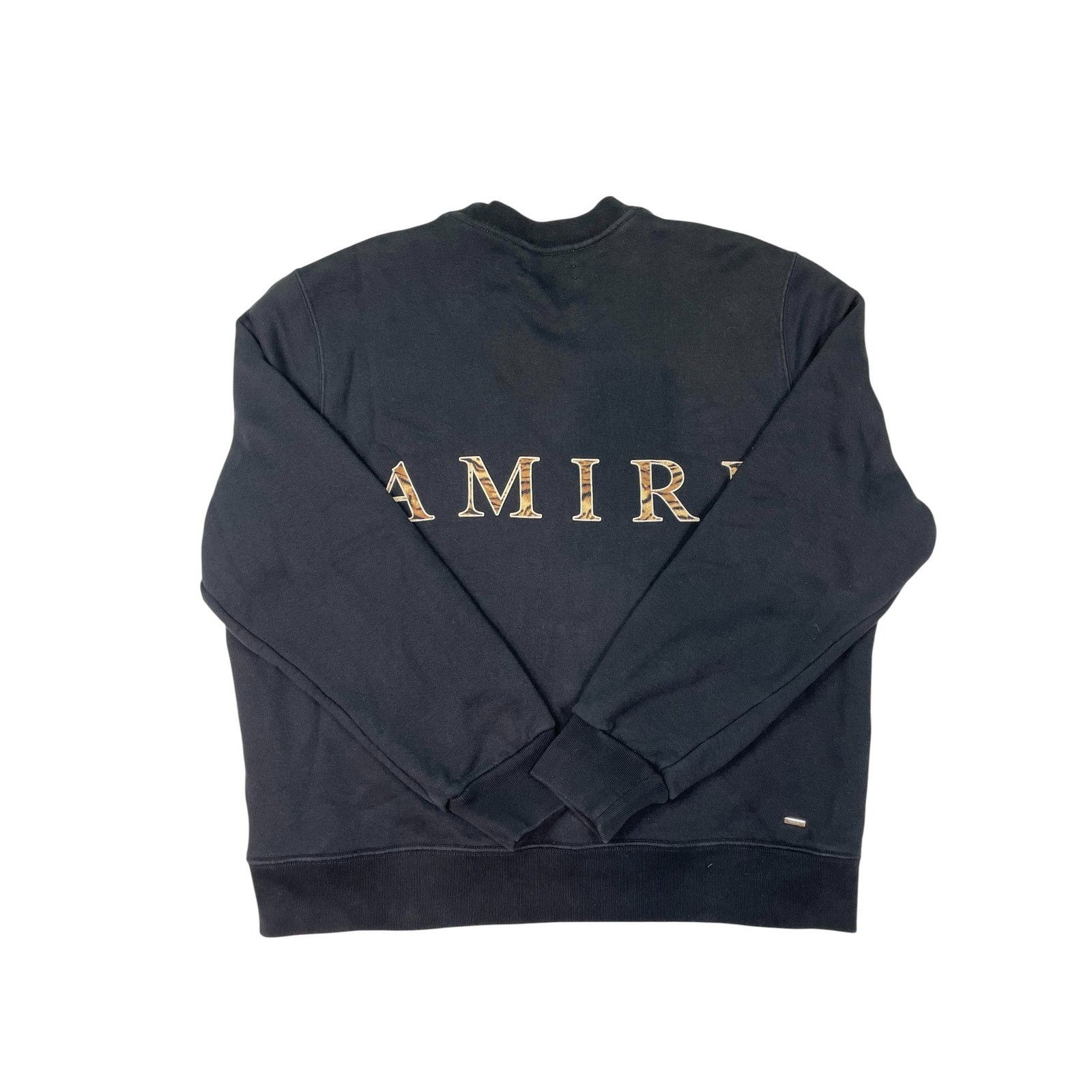Amiri Amiri MA Logo Cheetah Black Crewneck Size L / US 10 / IT 46 - 2 Thumbnail