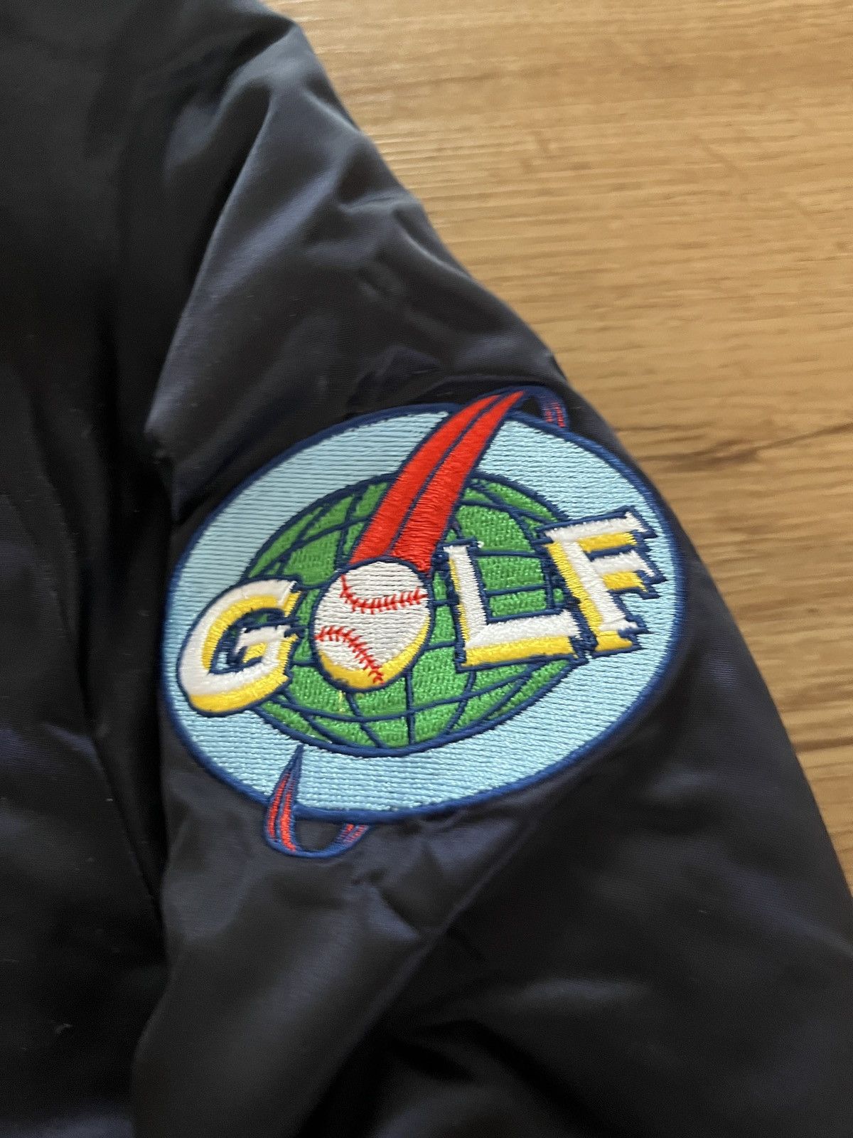 Golf Wang Navy Golf Vang Bomber Jacket Size US XL / EU 56 / 4 - 4 Thumbnail