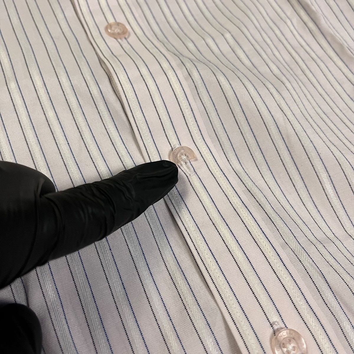 Balenciaga Balenciaga Button Up Striped Shirt Size US L / EU 52-54 / 3 - 4 Thumbnail