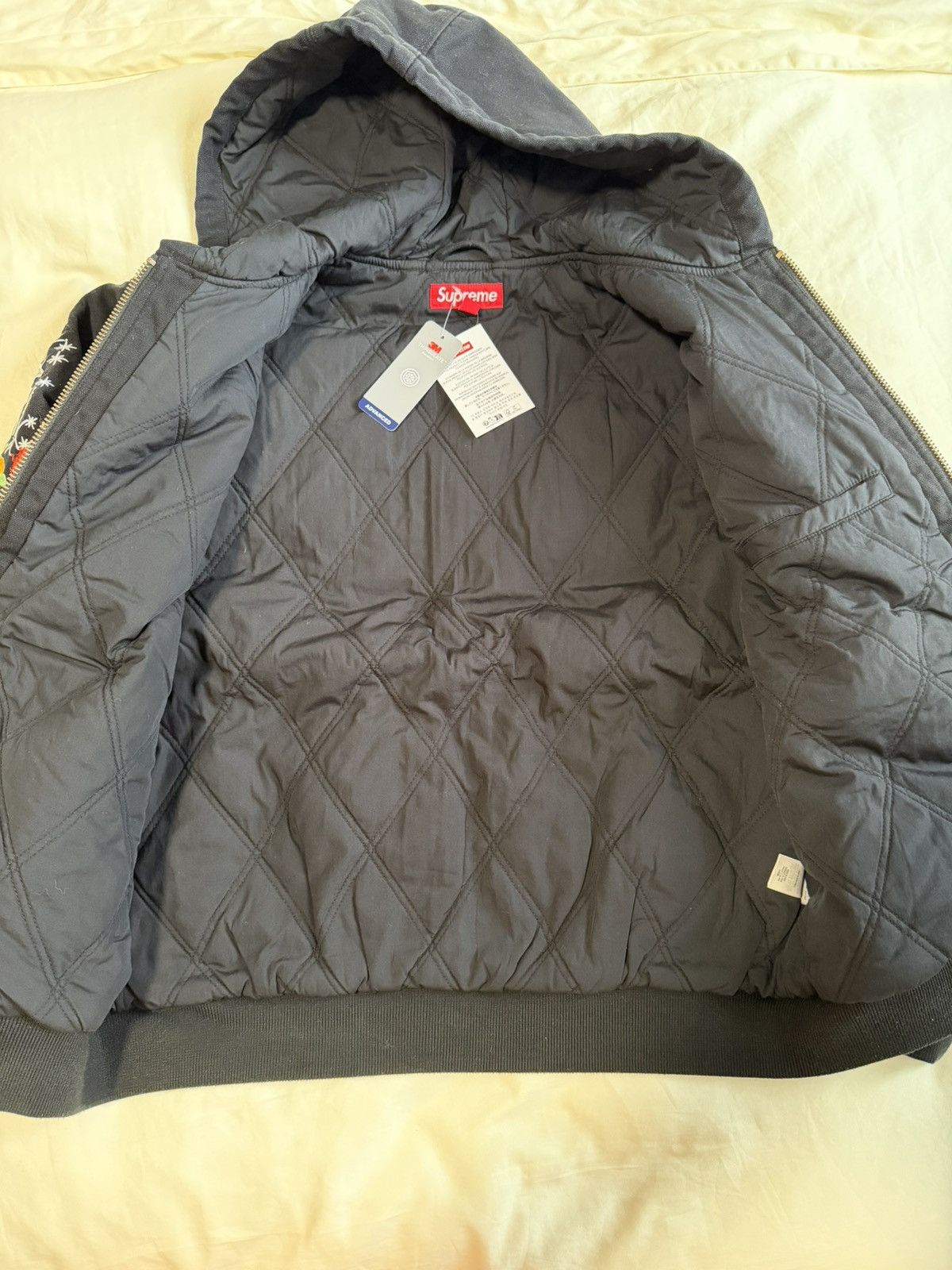 Supreme SS25 AOI Embroidered Hooded Work Jacket Size US M / EU 48-50 / 2 - 12 Thumbnail