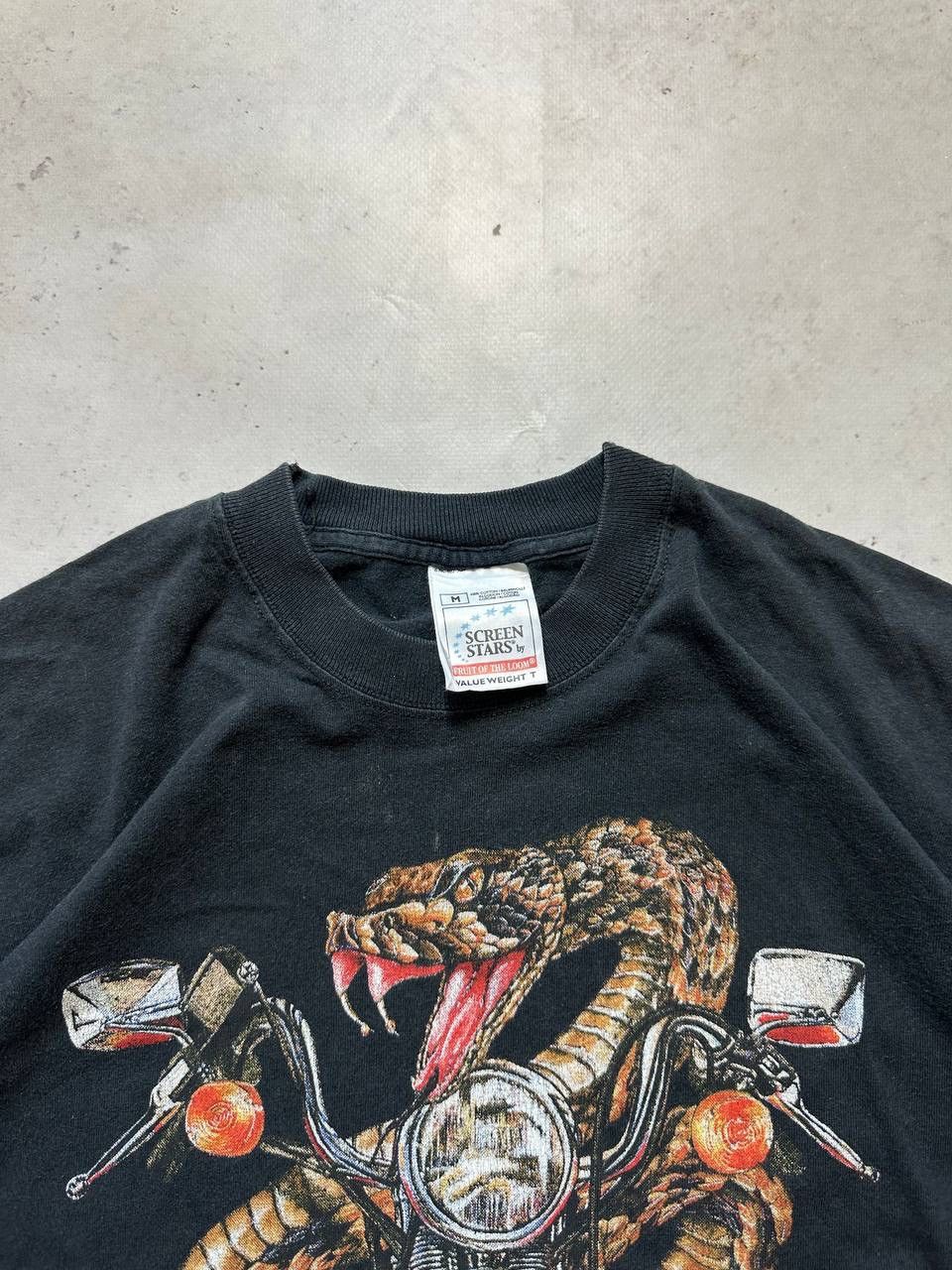 Vintage Vintage Screen Stars Snake Biker Boxy Y2K T-shirt M Size US M / EU 48-50 / 2 - 4 Thumbnail