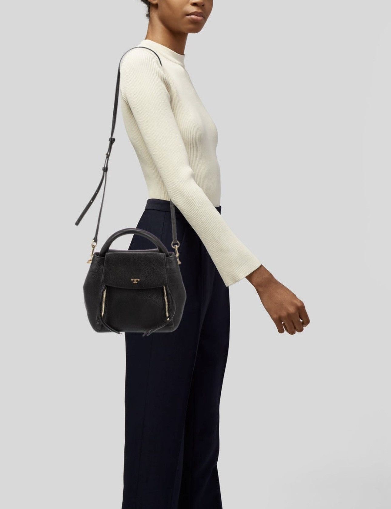 Tory Burch Tory Burch Half-Moon Satchel Satchel Crossbody Bag Size ONE SIZE - 10 Thumbnail
