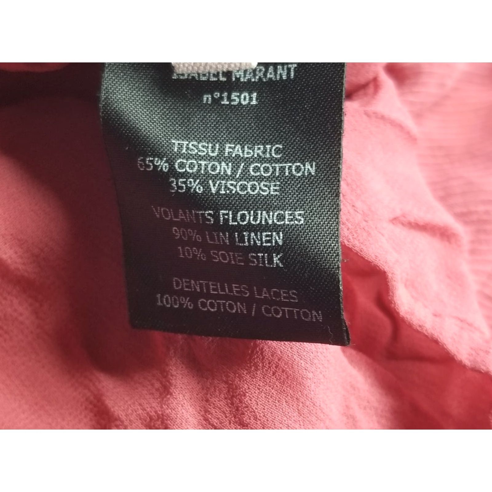 Isabel Marant Isabel Marant Etoile Skirt Mini Pink Cotton-Viscose Ruffle 40 US 10 Womens Size 32" / US 10 / IT 46 - 5 Thumbnail