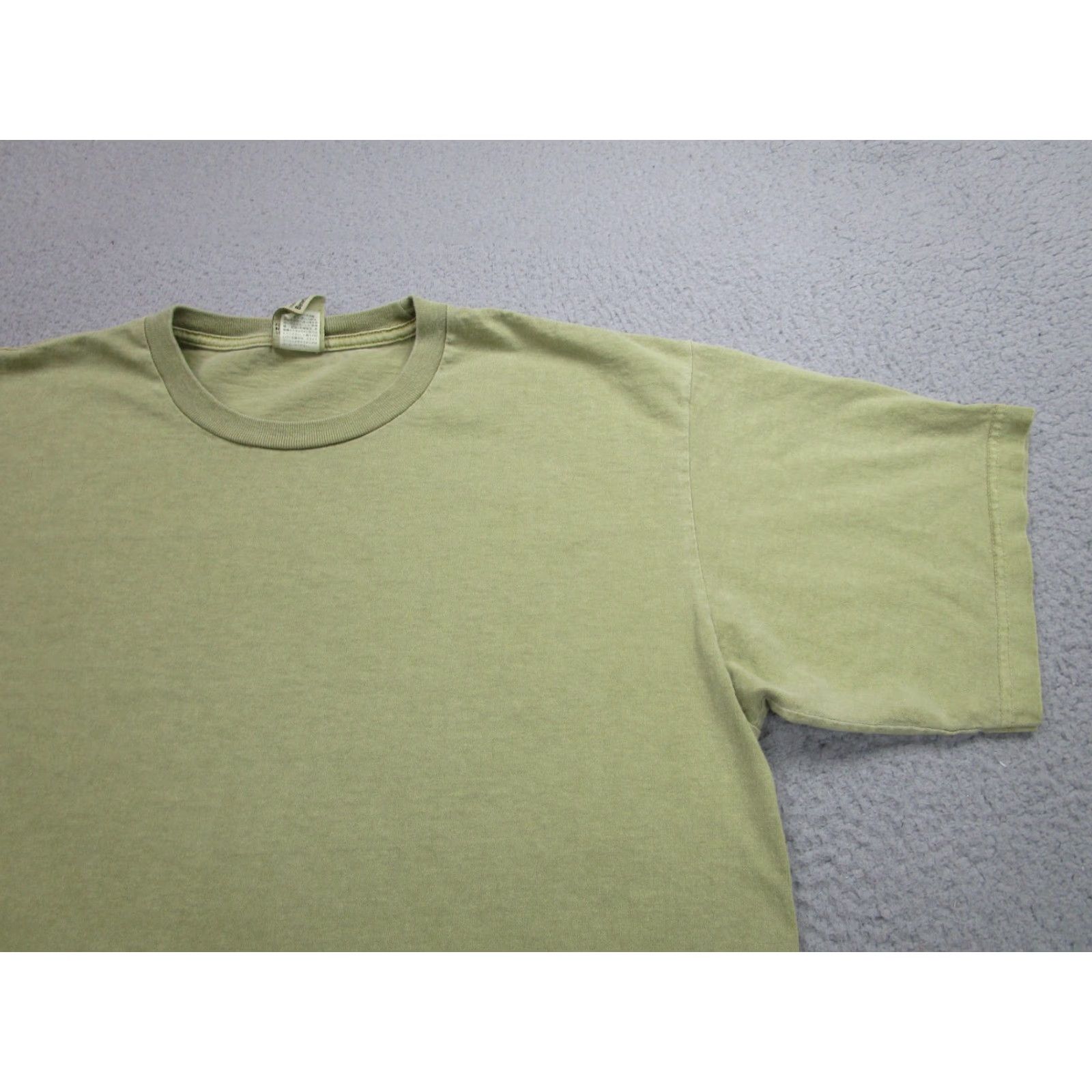 Vintage VINTAGE Beneficial T's Organic Cotton Shirt Mens Large Green Crew Neck Short Sleeve Ventura CA Size US L / EU 52-54 / 3 - 2 Thumbnail