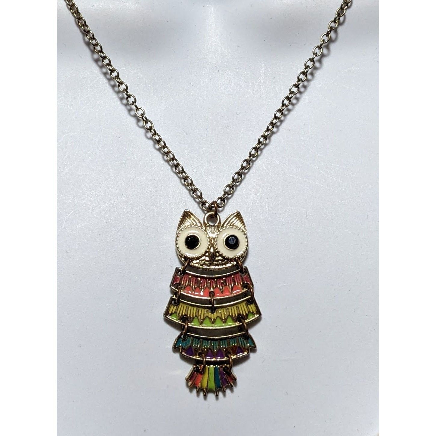 Other Rainbow Articulated Owl Necklace Size ONE SIZE - 7 Thumbnail