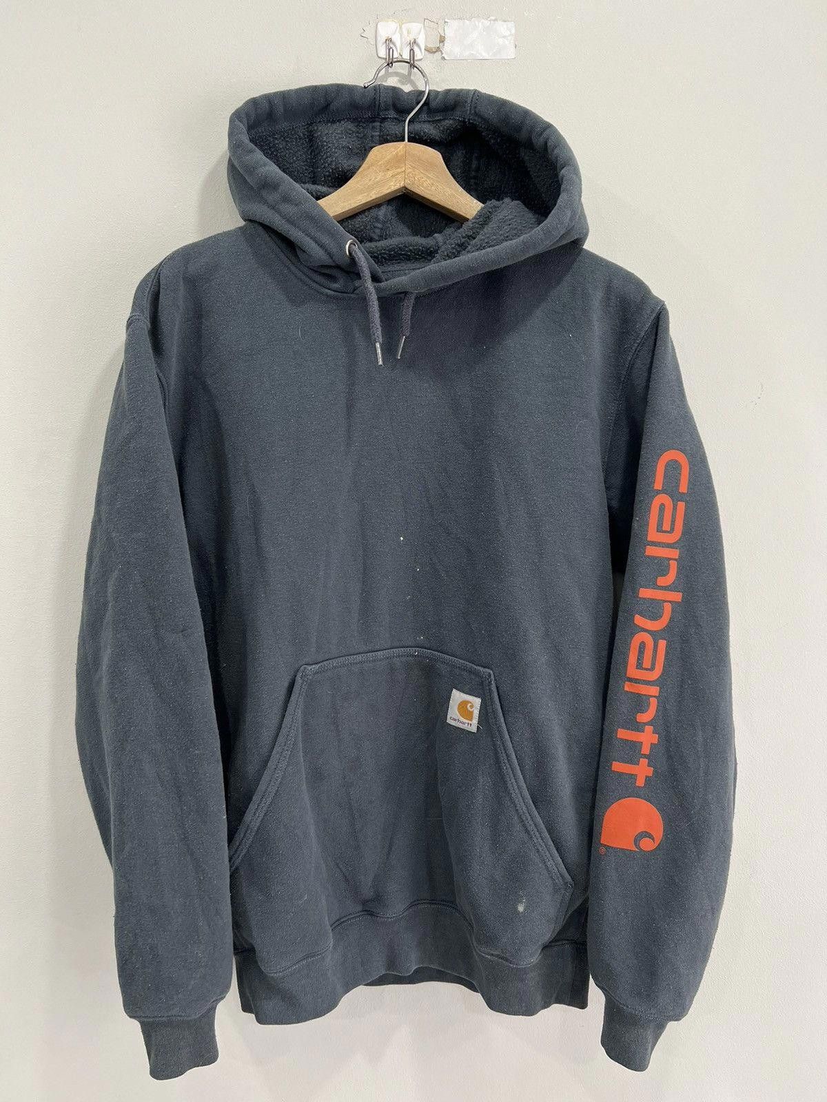 Vintage Vintage Carhartt Hoodie Sweater sleeve spellout Small Size US S / EU 44-46 / 1 - 1 Thumbnail