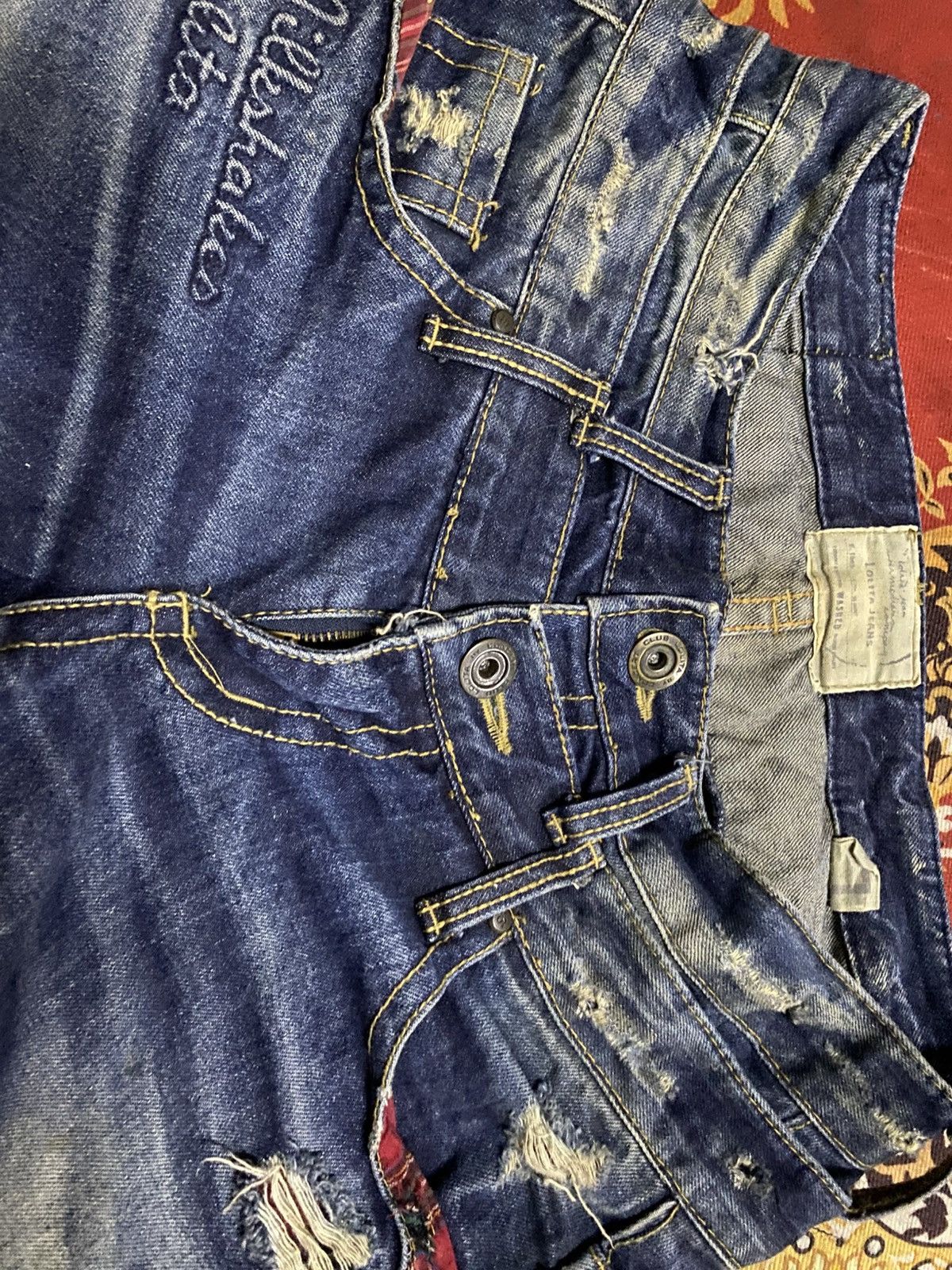 Other Lolita jeans Double Waist Distressed Size US 34 / EU 50 - 6 Thumbnail