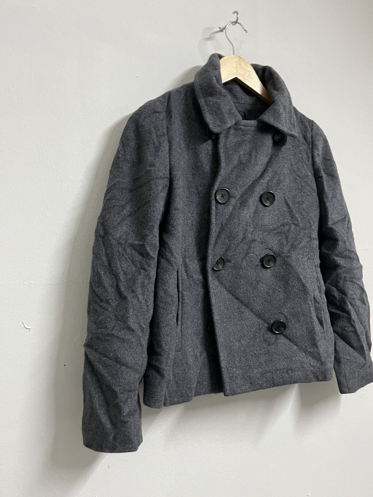Junko Shimada 💥Junko Shimada Vintage Wool Dark Grey Classic Jackets Size XS / US 0-2 / IT 36-38 - 3 Thumbnail