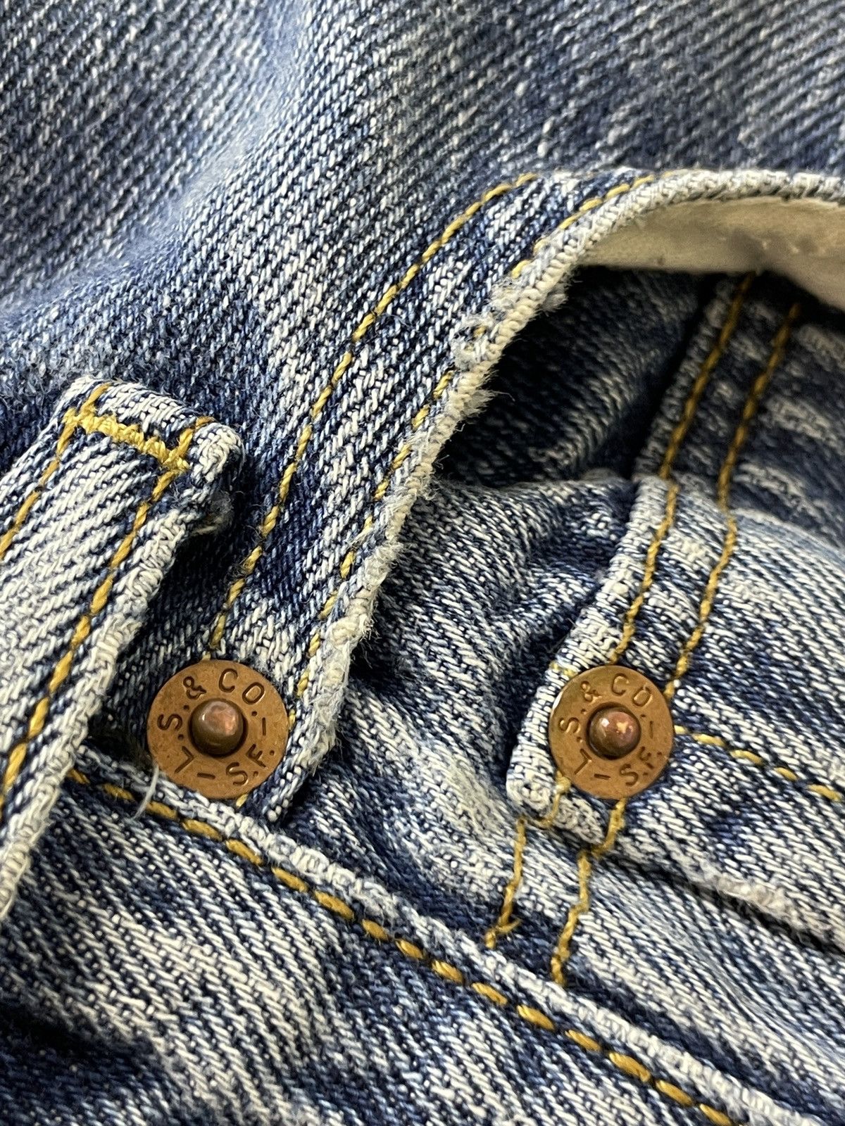 Levi's Levi's 501 custom patchwork denim jeans Size US 32 / EU 48 - 21 Thumbnail