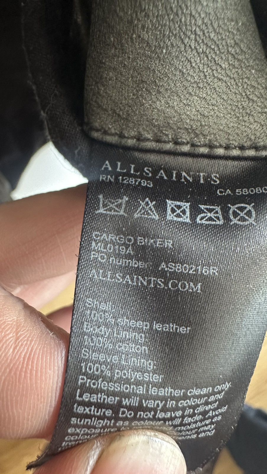 Allsaints All Saints Gray quilted Cargo biker moto leather Jacket XS Size US XS / EU 42 / 0 - 6 Thumbnail