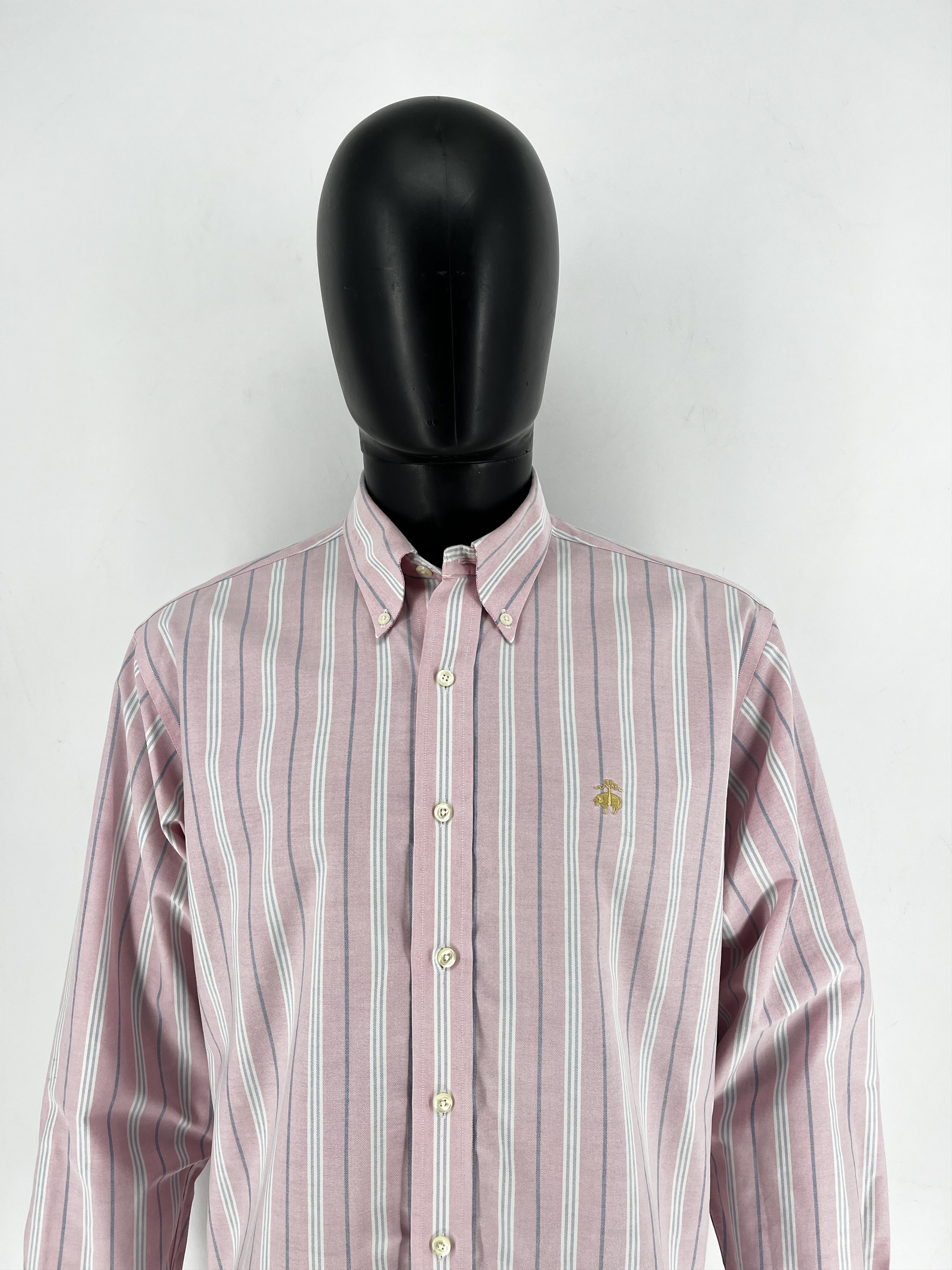 Brooks Brothers Brooks Brothers Dress Shirt 346 Cotton Slim Fit M Purple Size US M / EU 48-50 / 2 - 1 Thumbnail