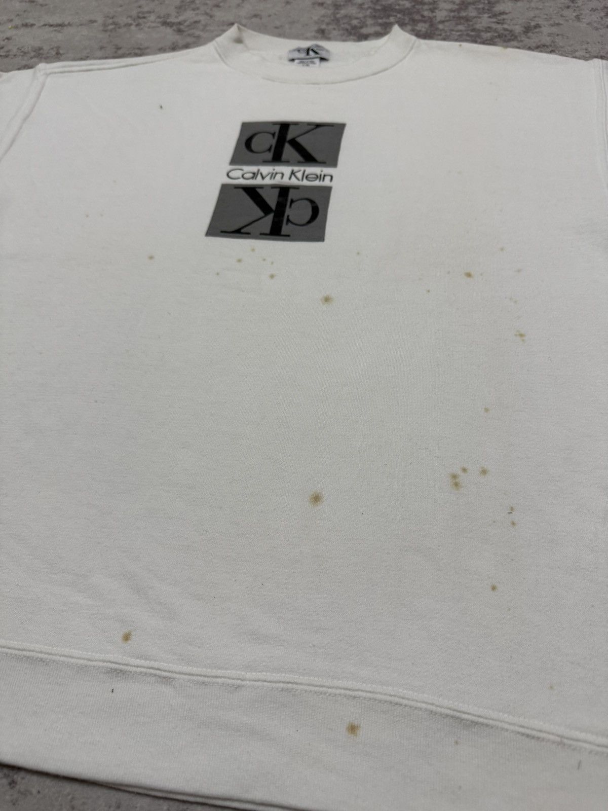 Calvin Klein Vintage Calvin Klein Biglogo Sweatshirt Size US M / EU 48-50 / 2 - 6 Thumbnail