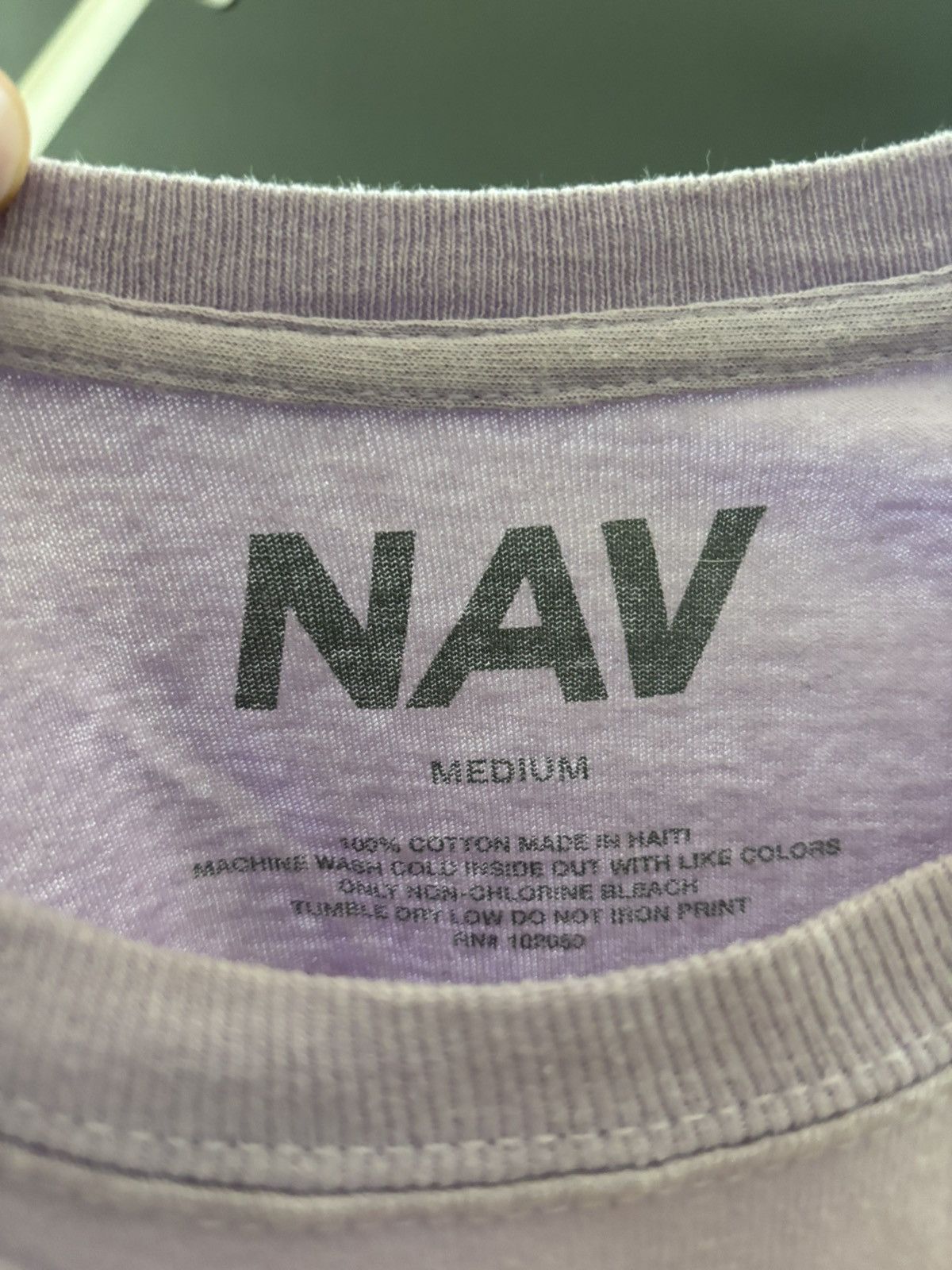 Vlone Light purple Good intentions Nav Vlone T shirt Size US M / EU 48-50 / 2 - 3 Thumbnail