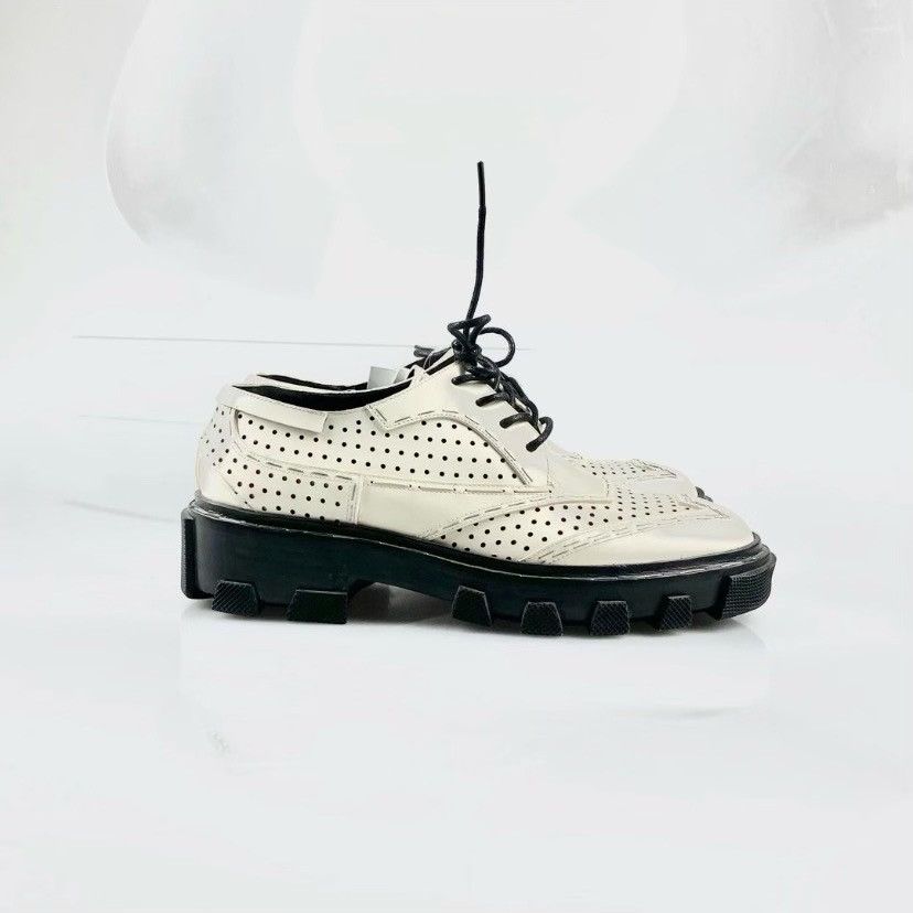 Balenciaga Balenciaga Lace ups Eggshell Leather Derby Size US 6 / IT 36 - 3 Thumbnail