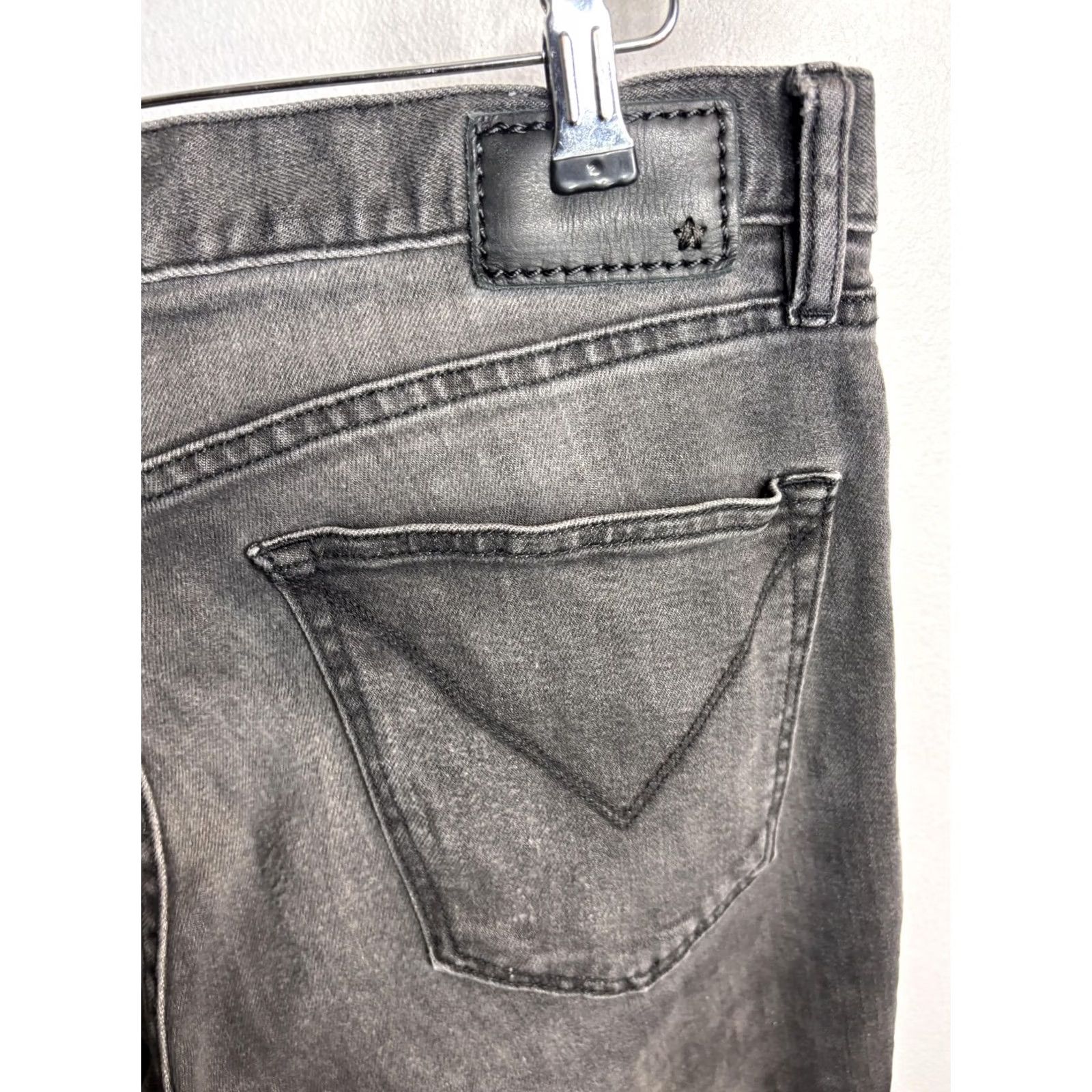John Varvatos John Varvatos Jeans Mens 34 Slim Fit Black Gray Distressed Denim USA Designer Size US 34 / EU 50 - 3 Thumbnail