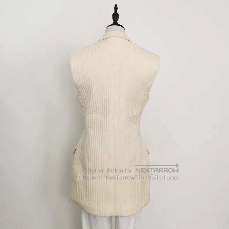 Jil Sander Jil Sander size 34 Beige Vertical Striped Vest Size M / US 6-8 / IT 42-44 - 2 Thumbnail
