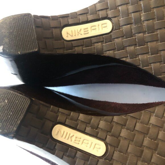 Cole Haan Cole haan women's brown leather suede wedges size: 7 1/2B Size US 7.5 / IT 37.5 - 7 Thumbnail
