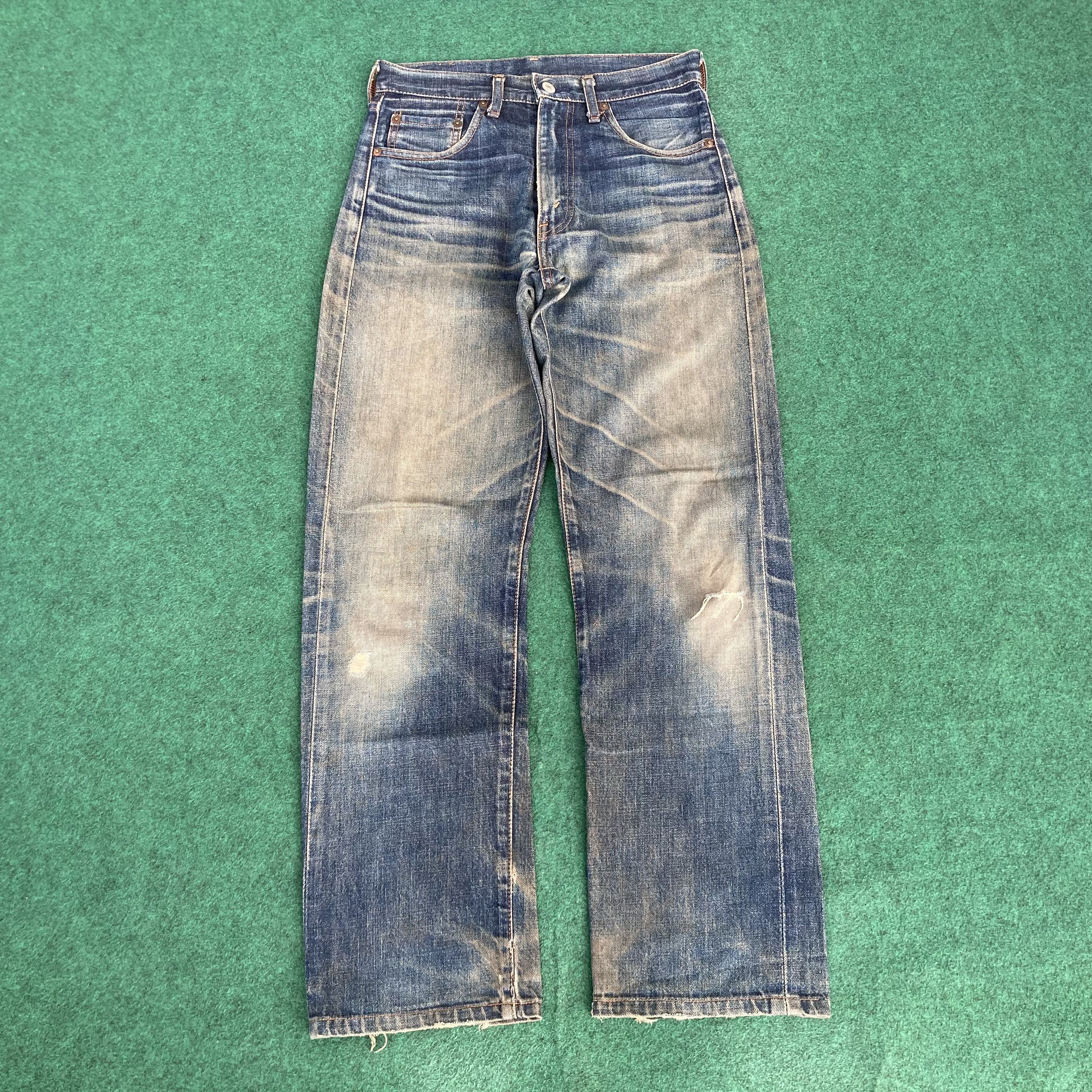 Levi's 28x30 Vtg Levis 502 Japan Big E Redline Selvedge Denim Jeans Size US 28 / EU 44 - 1 Thumbnail