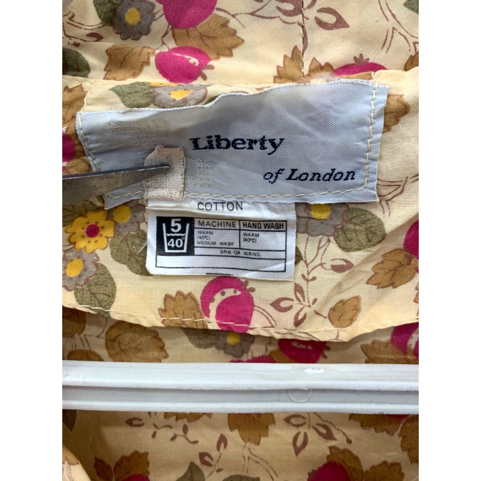 Liberty London VINTAGE Liberty of London Floral Shirt Dress Midi Cotton Button Front Multicolour UK 14 Womens Size XL / US 12-14 / IT 48-50 - 4 Thumbnail