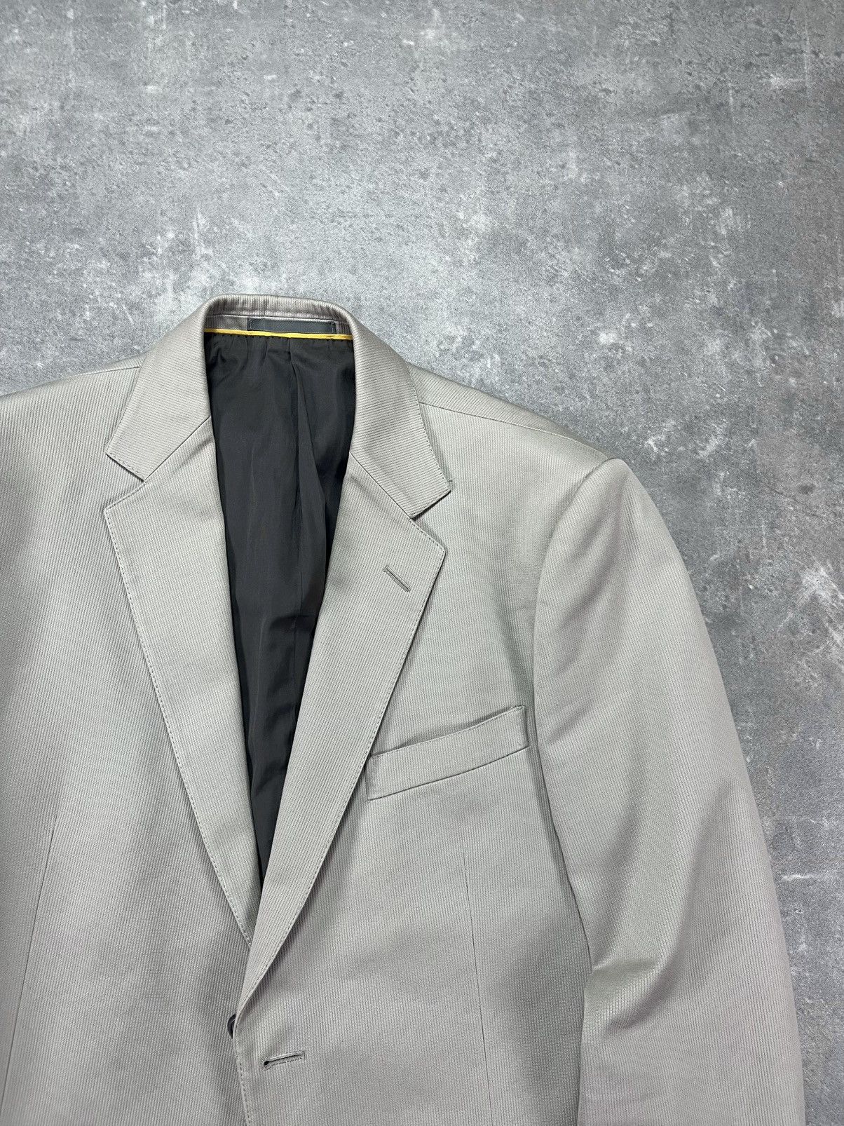 Gucci Gucci Ivory Pocket Logo Heavy Cotton Twill Blazer Jacket 52 Size 52R - 3 Thumbnail