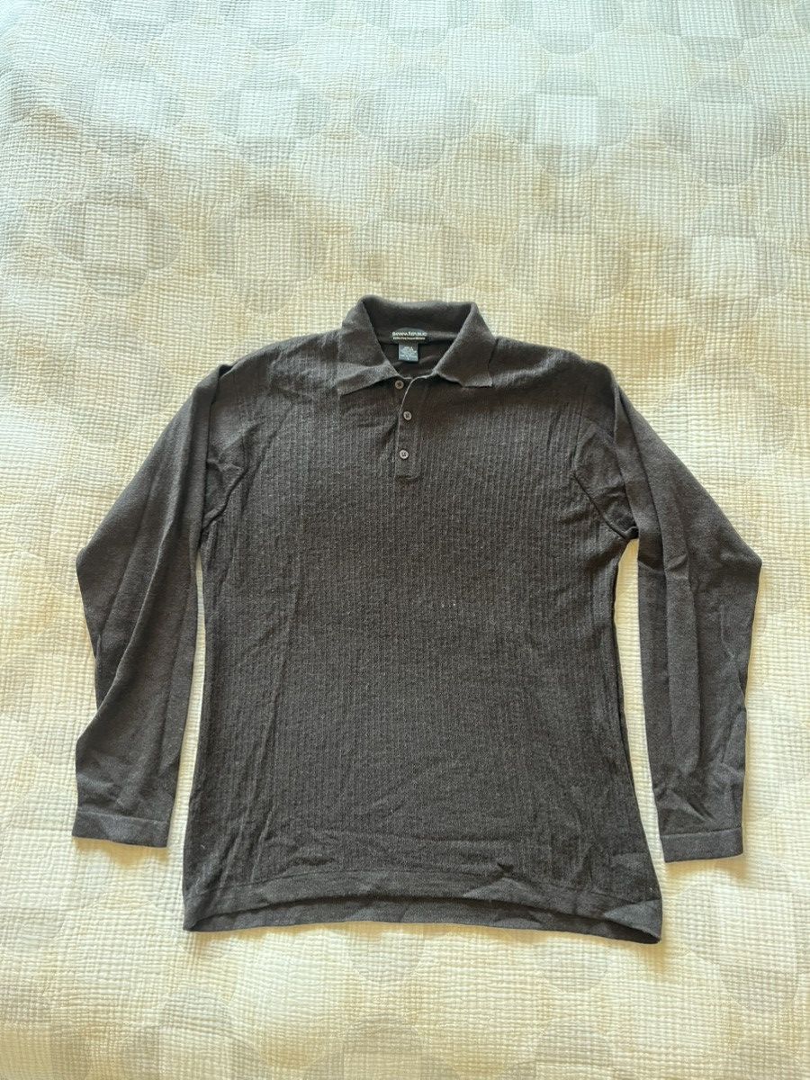 Banana Republic 100% Italian Merino Wool Banana Republic Brown Men's Sweater Size US L / EU 52-54 / 3 - 1 Thumbnail
