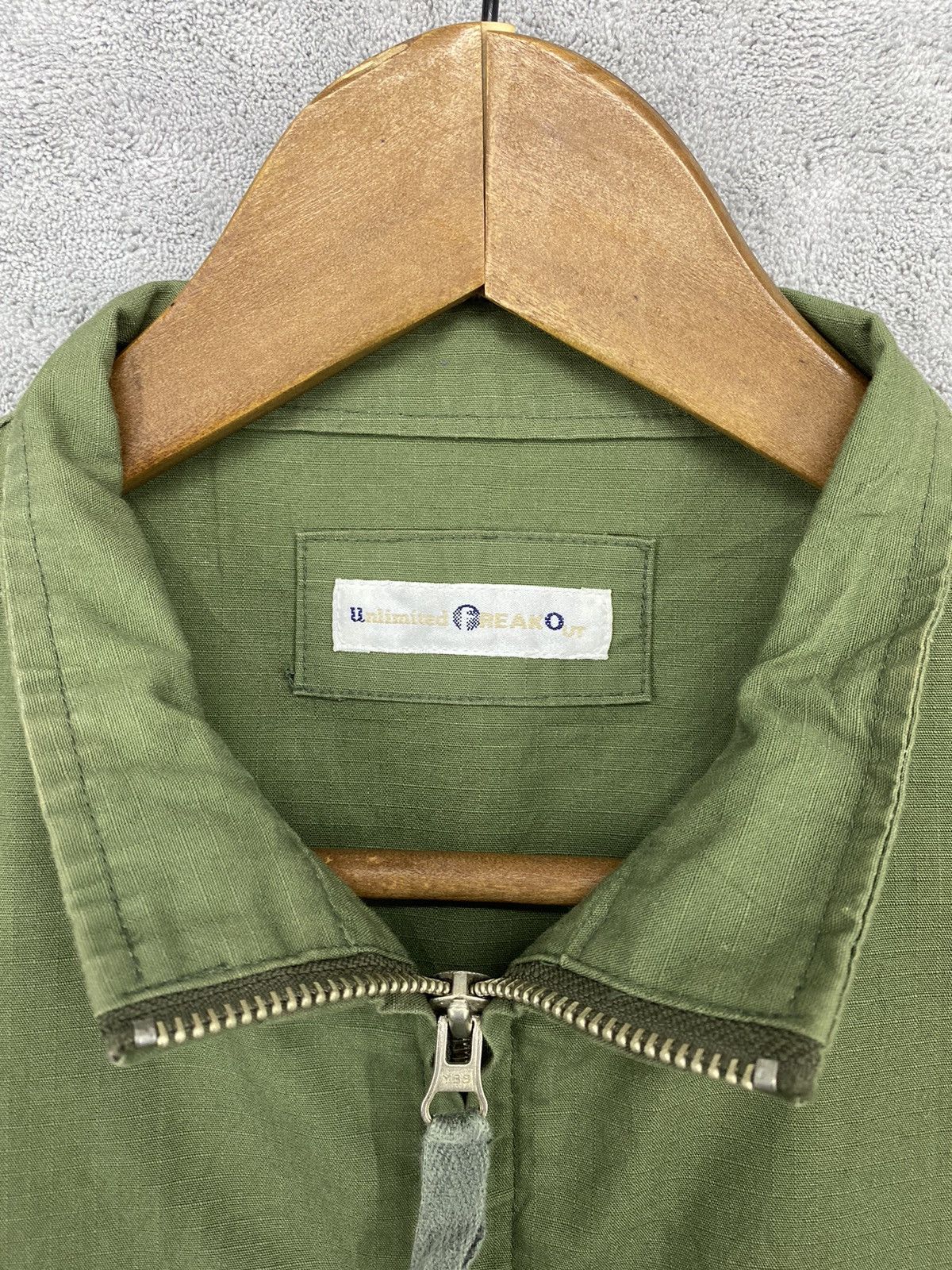 Japanese Brand Unilimited Freak Out Sleeveless Jacket Vest Coat Green Size M / US 6-8 / IT 42-44 - 7 Thumbnail