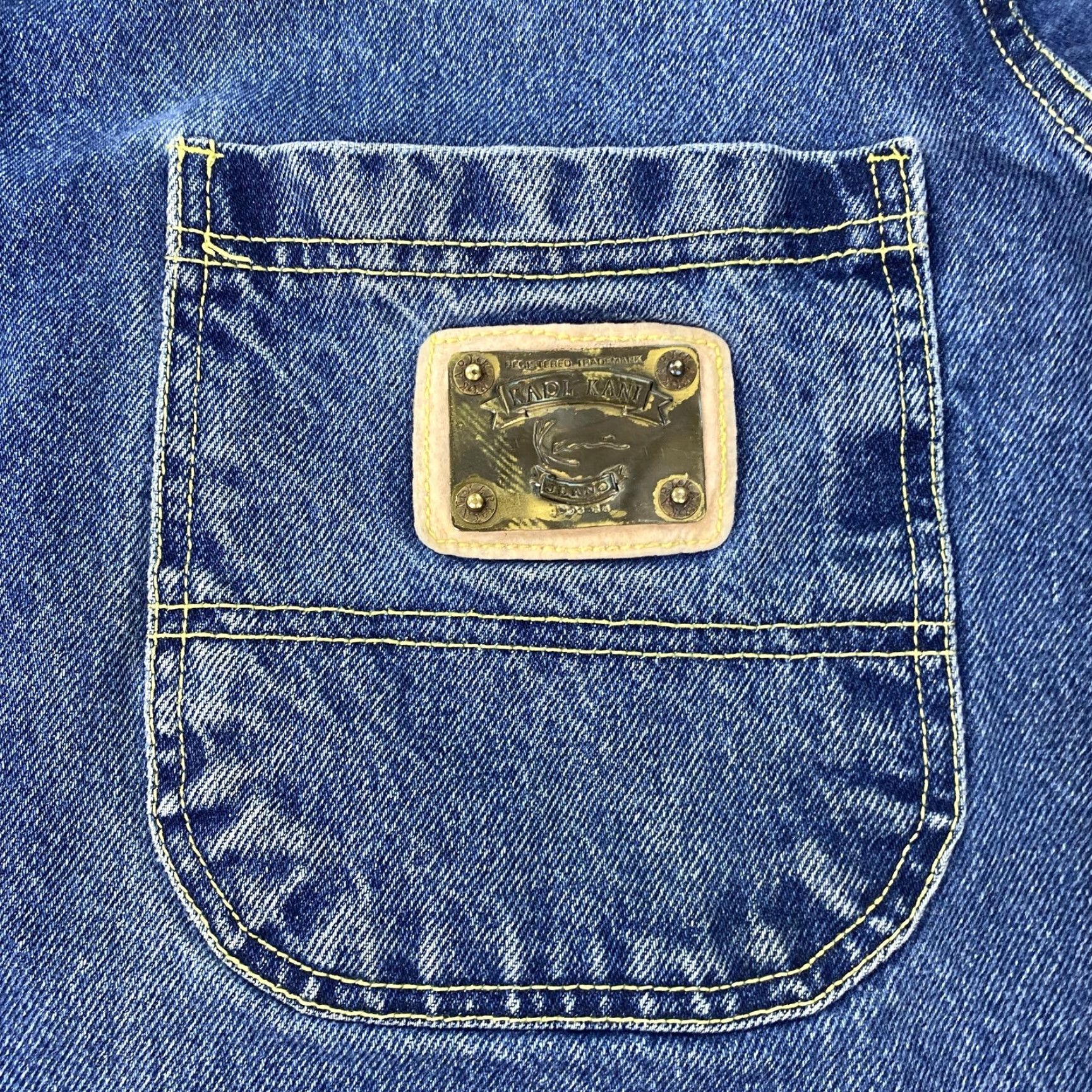 Karl Kani VINTAGE Karl Kani Jacket Mens L Denim Military Button 90s Hip Hop Streetwear Blue Mens Size US L / EU 52-54 / 3 - 2 Thumbnail