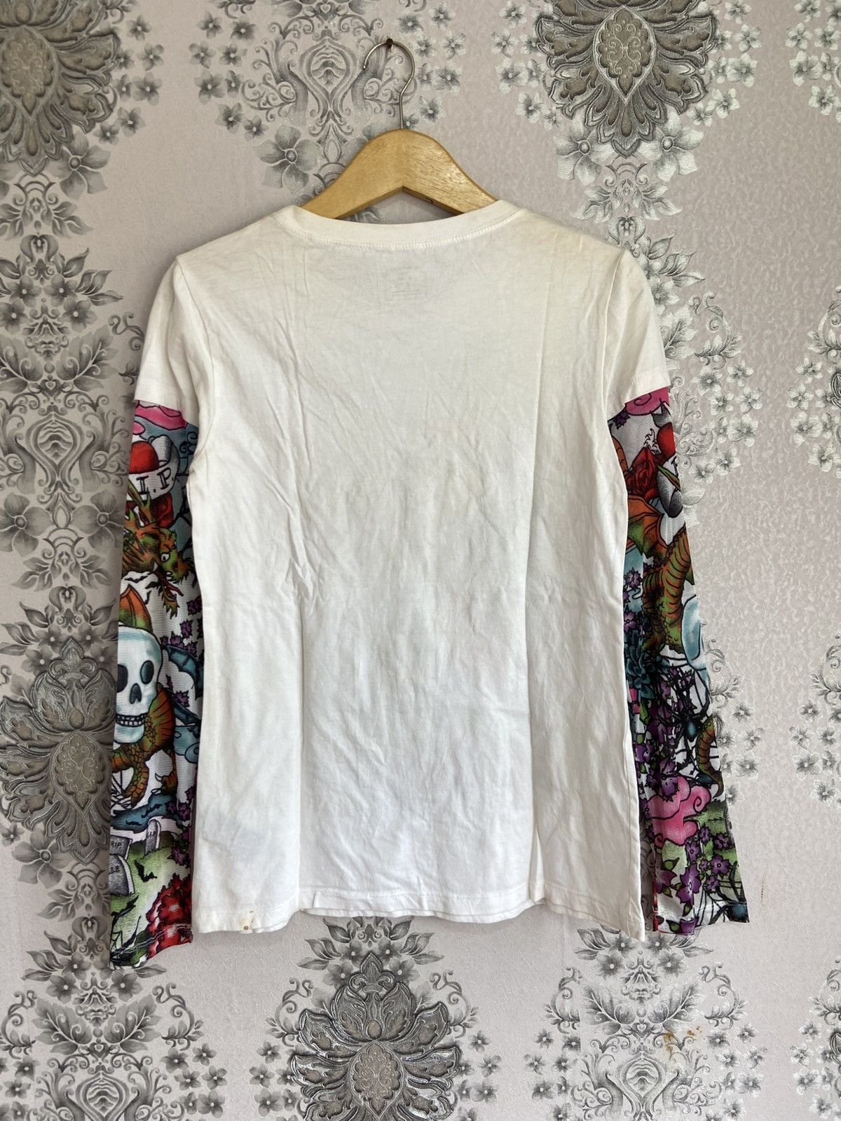 Ed Hardy R.I.P Skull Dragon Ifsixwasnine LGB Longsleeve Size US L / EU 52-54 / 3 - 6 Thumbnail