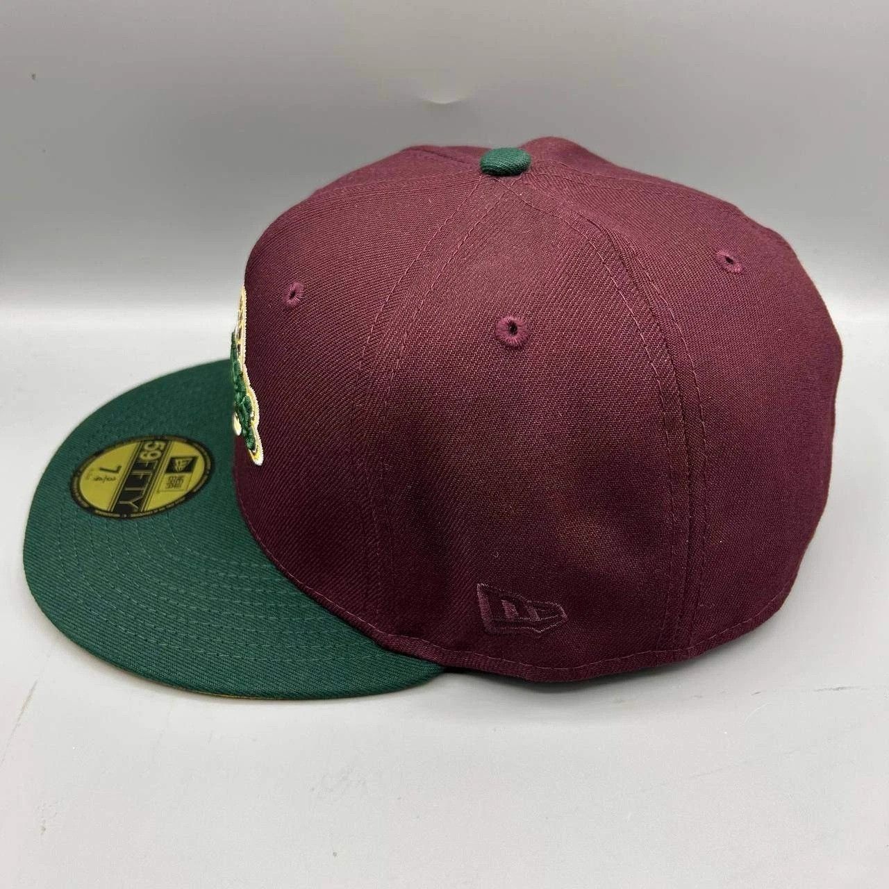 New Era Milwaukee Brewers Hat Men 7 3/4 Red Green MLB Fitted Cap New Size ONE SIZE - 7 Thumbnail