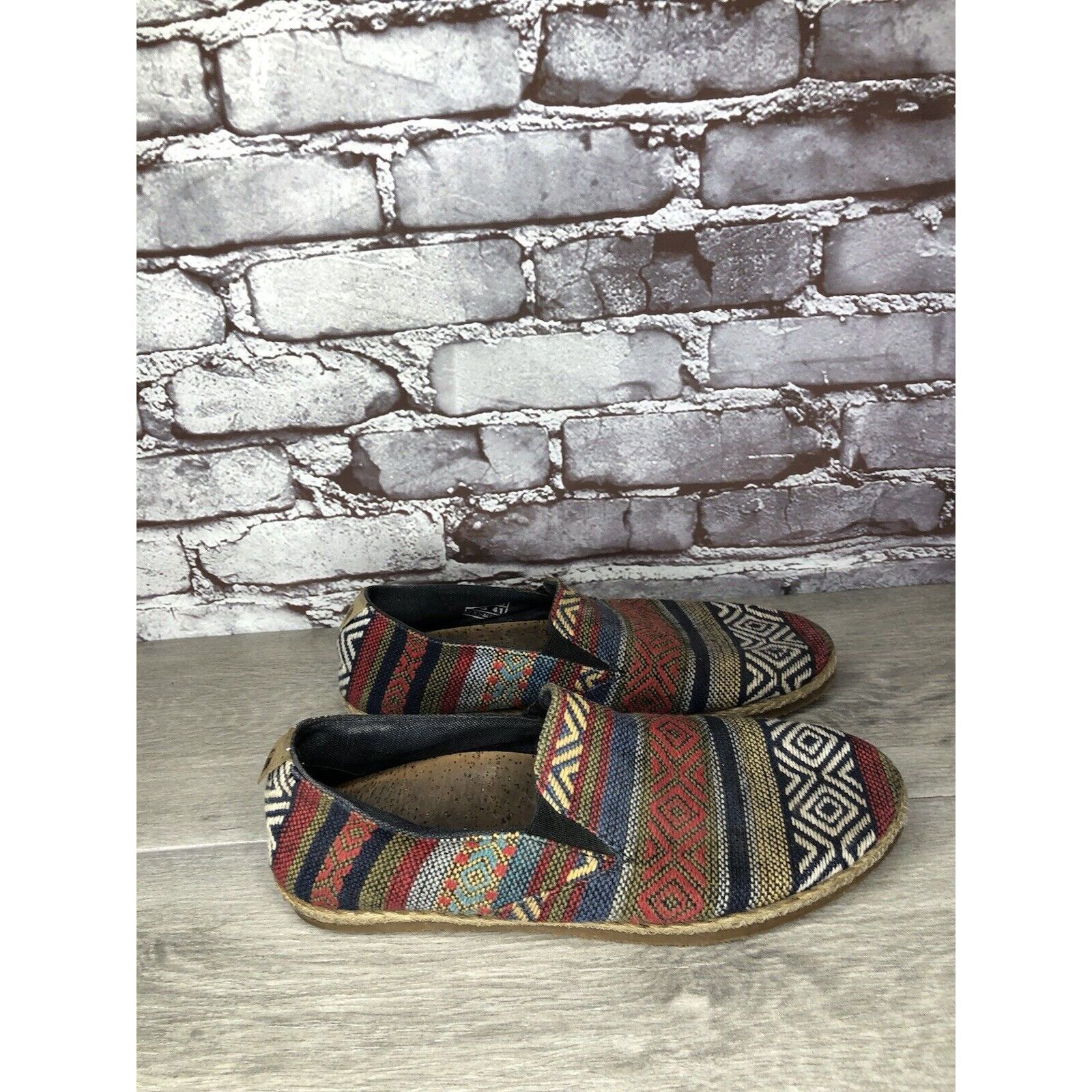 Other PATARA Chiang Mai Seeker MultiColor Fabric Slip On Loafers S Size US 8 / EU 41 - 22 Thumbnail