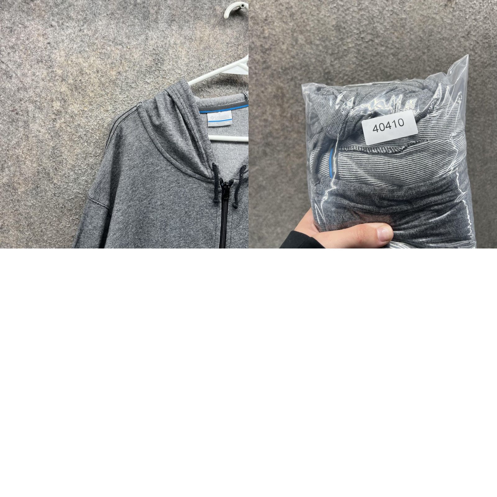 Logo 7 Columbia Hoodie Mens 2XL Gray Full Zip Knit Sweatshirt Pockets Casual Logo Zip Front Crow Neck Crew Neck Size US XXL / EU 58 / 5 - 8 Thumbnail