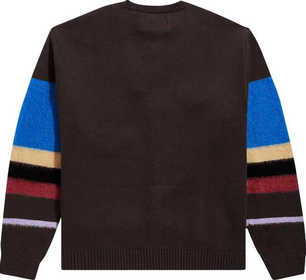 Awake NY o1mle0924 Striped Mohair Sleeve Cardigan in Multicolor Size US M / EU 48-50 / 2 - 2 Thumbnail