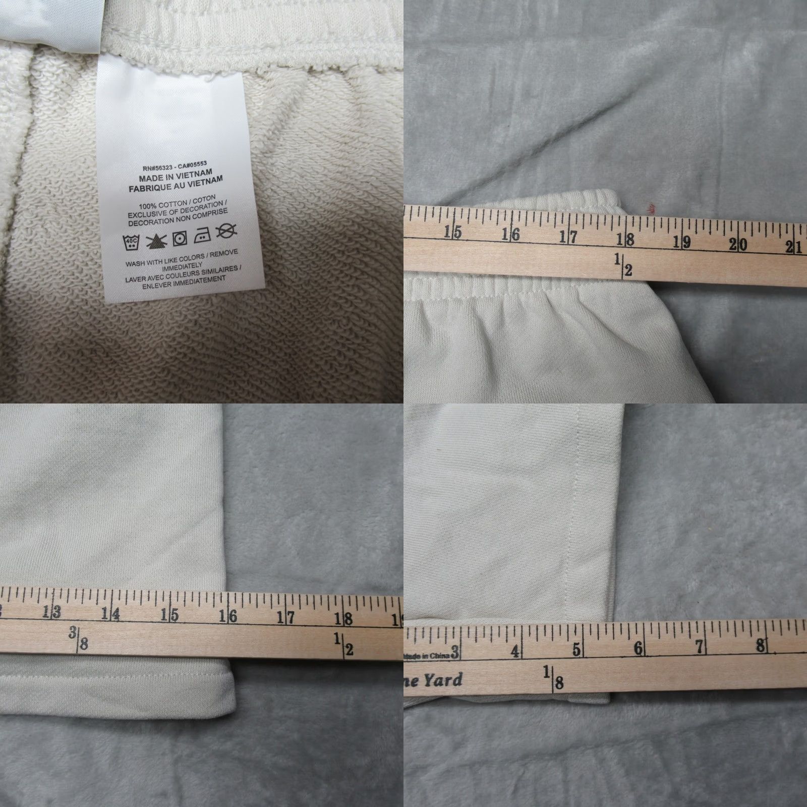 Nike Nike Shorts Mens 2XL Cream Drawstring Pockets Fleece Active Casual NEW Size US 39 - 8 Thumbnail