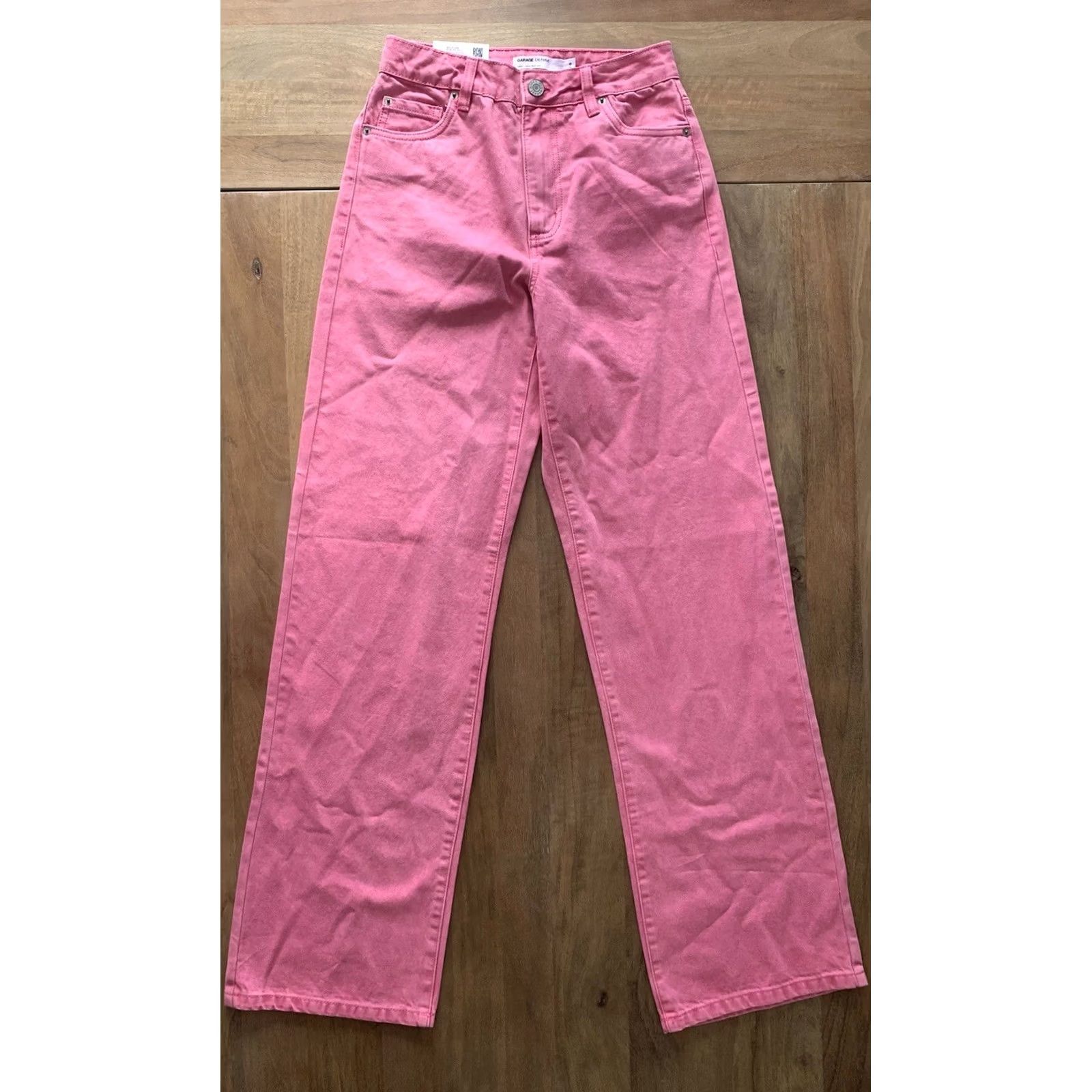 Garage Garage Jeans Women’s 0 26x33 Pink Wide-Leg Denim 90s Jambe NWT Shirt? Size 25" / US 0 / IT 36 - 2 Thumbnail