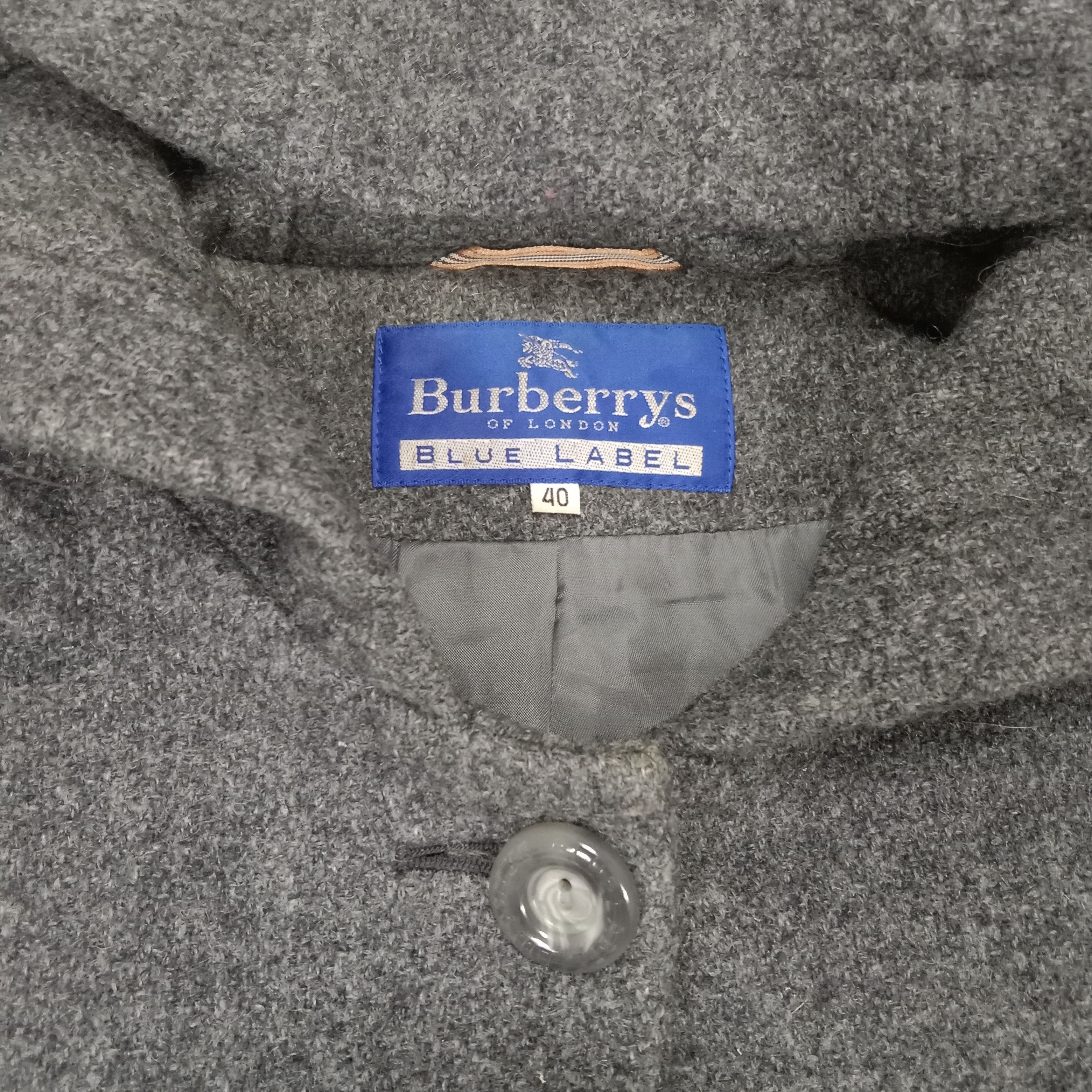 Burberry × Vintage Burberrys Blue Label Fleece Trench Long Jacket With Hoodies Size US S / EU 44-46 / 1 - 3 Thumbnail