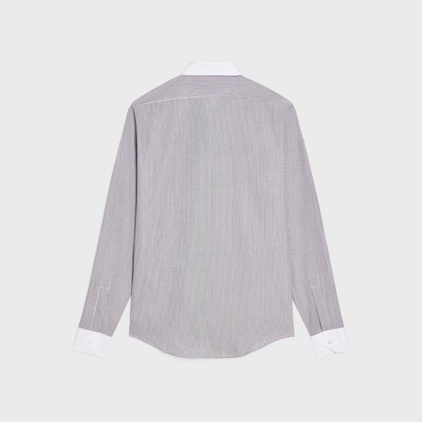 Celine o1bcso1str0125 Cotton Poplin Shirt in Multicolor Size US L / EU 52-54 / 3 - 2 Thumbnail