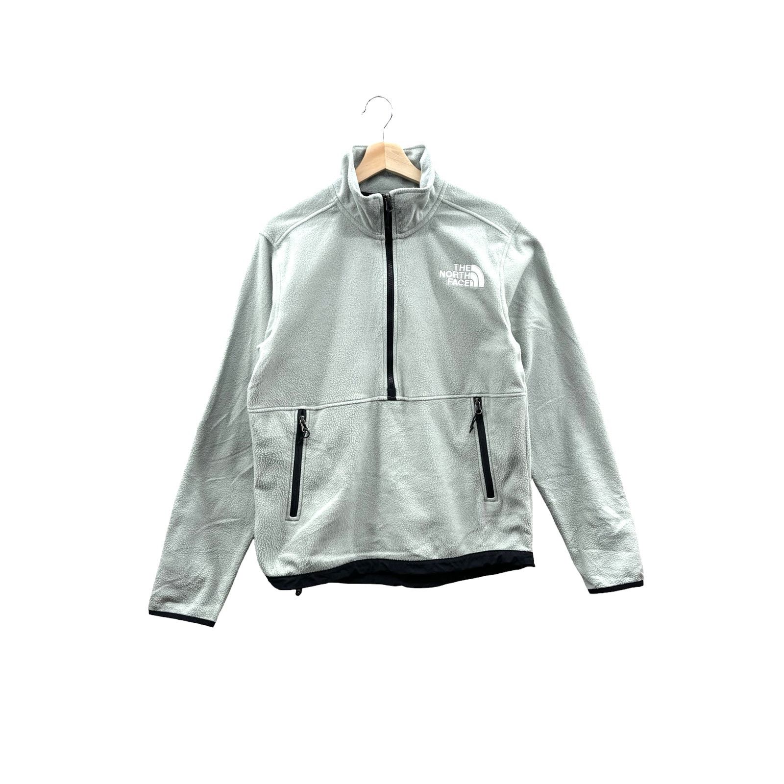 The North Face × Vintage The North Face Men's 1/4 Zip Pale Green Pullover Fleece Size US S / EU 44-46 / 1 - 1 Thumbnail