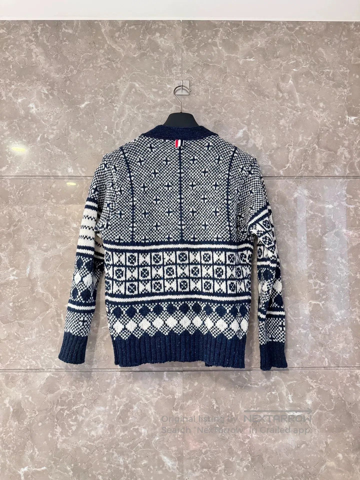 Thom Browne Thom Browne Snowflake Wool Cardigan. Size US M / EU 48-50 / 2 - 2 Thumbnail