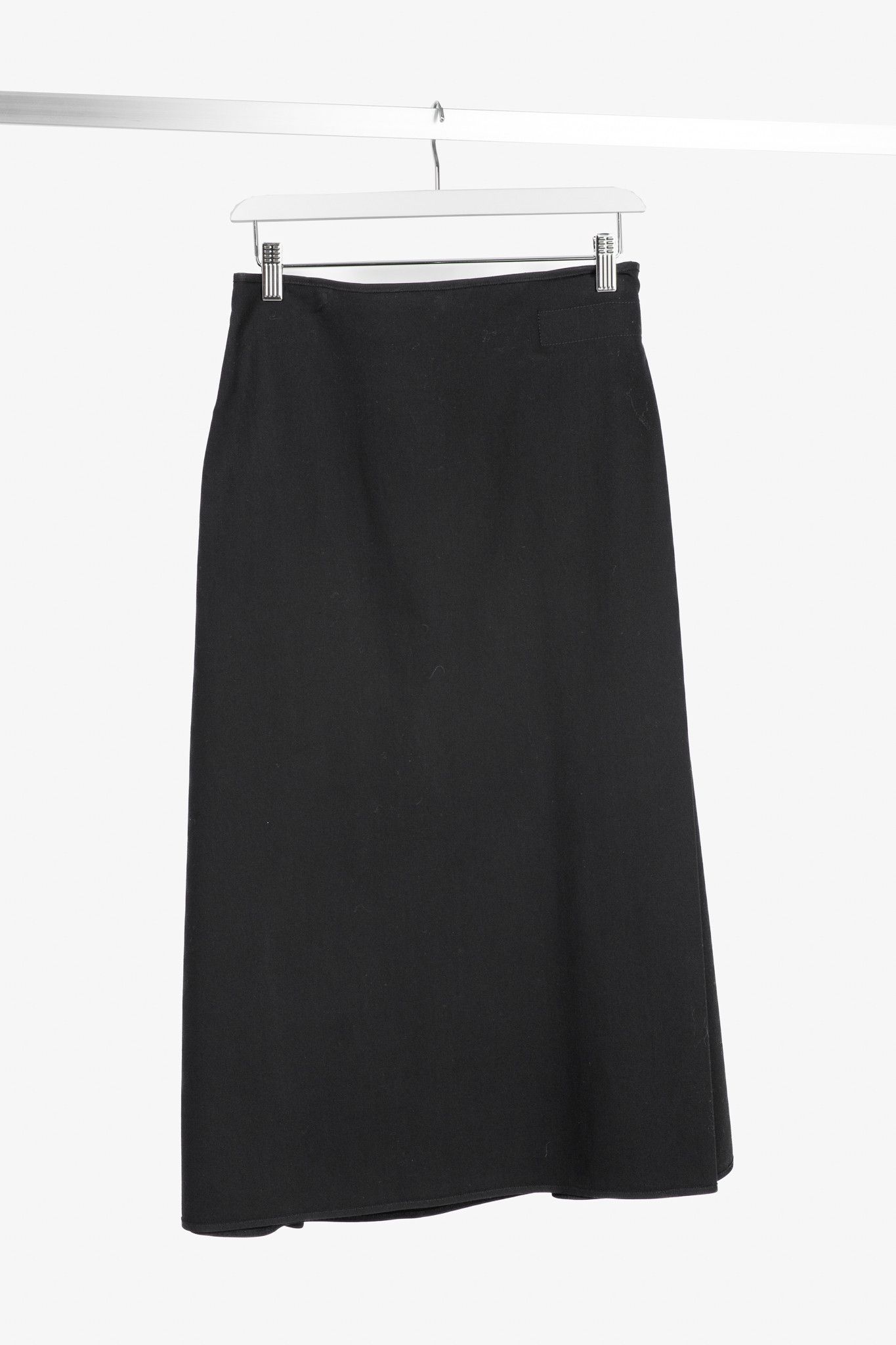 The Row The Row Harna Black Belted A-Line Wrap Midi Skirt Size 26" / US 2 / IT 38 - 2 Thumbnail
