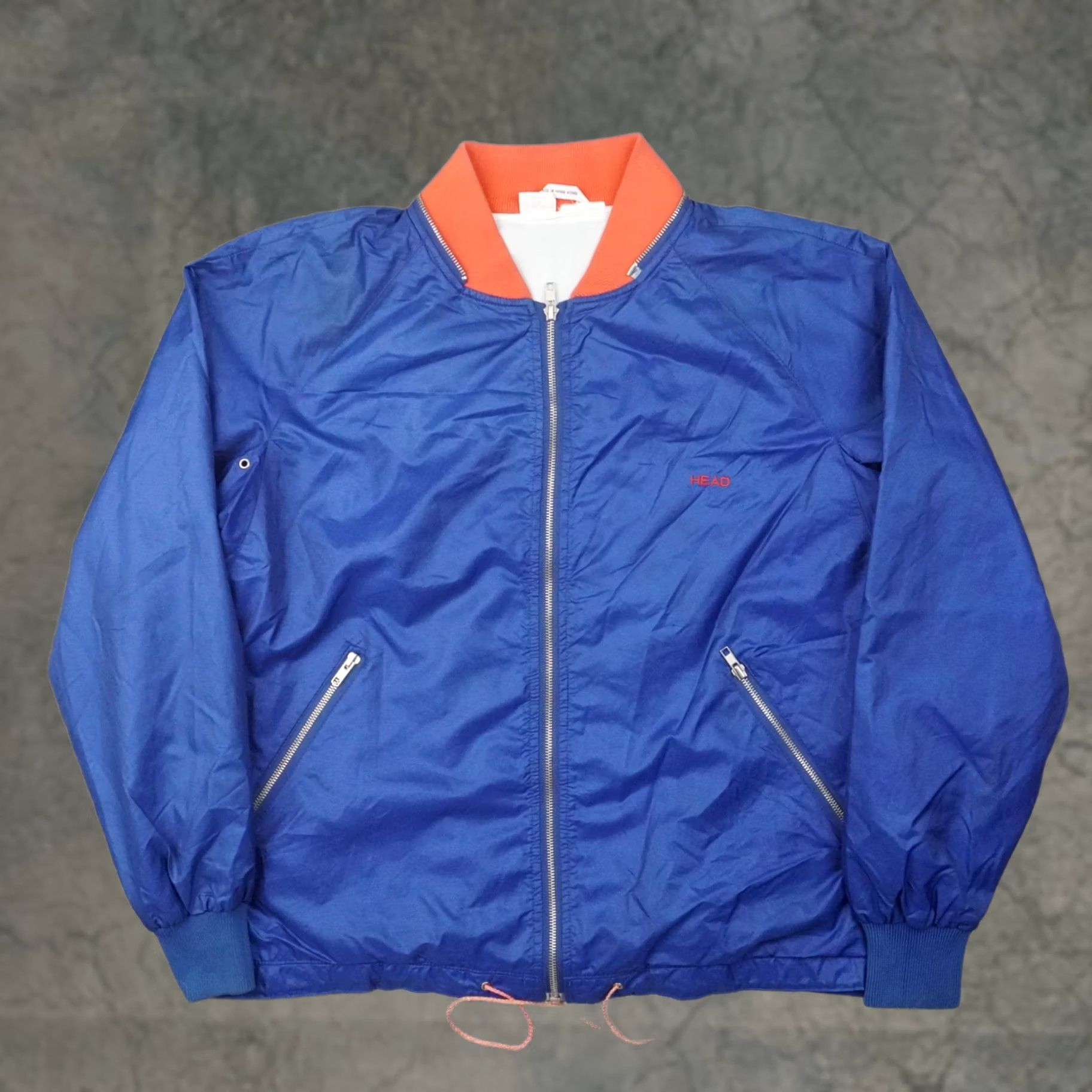 Vintage VINTAGE HEAD Full Zip Mens Large Blue Satin Bomber Jacket Size US L / EU 52-54 / 3 - 1 Thumbnail