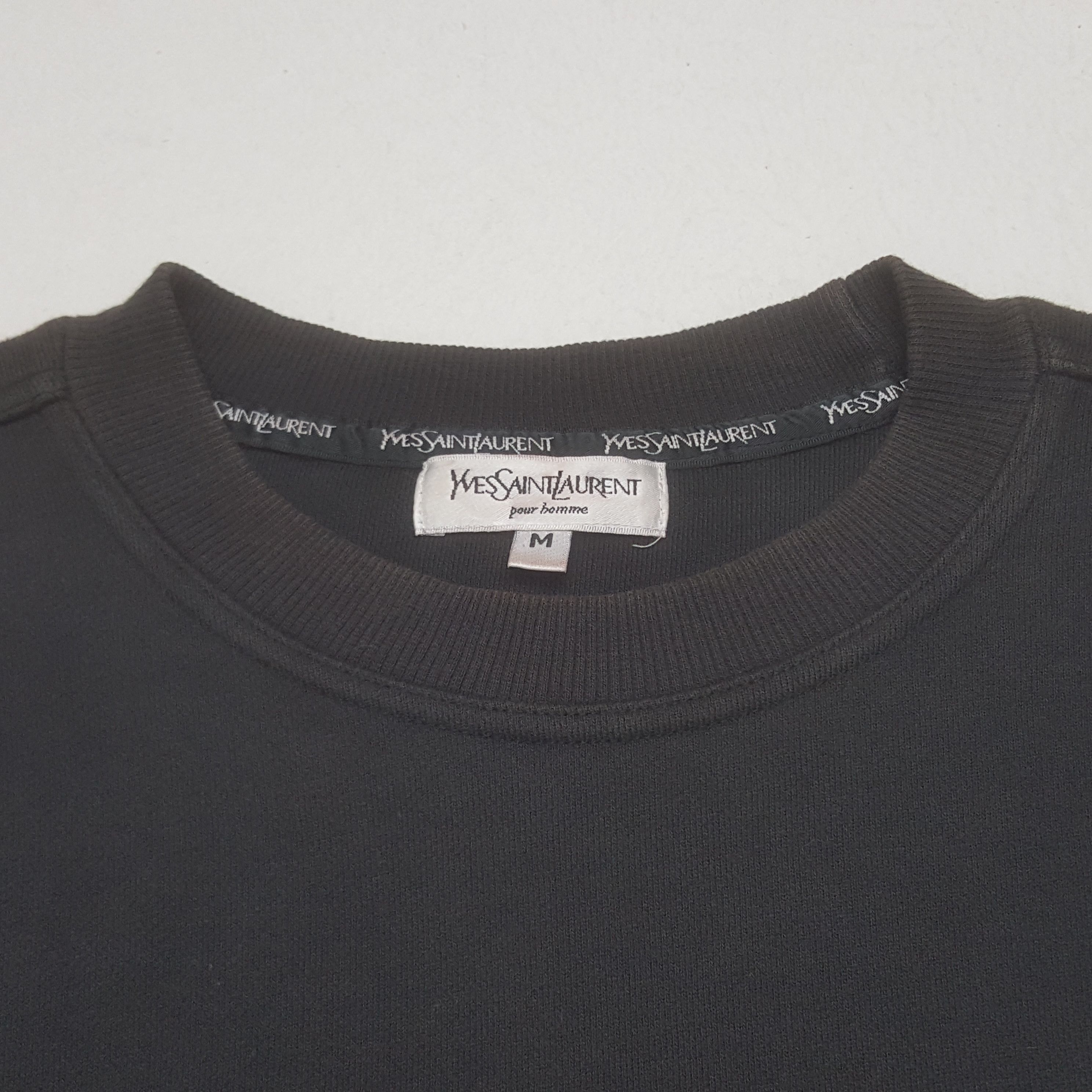 Yves Saint Laurent Vintage Yves Saint Laurent Center Embroidery Logo Sweatshirt Size US M / EU 48-50 / 2 - 5 Thumbnail