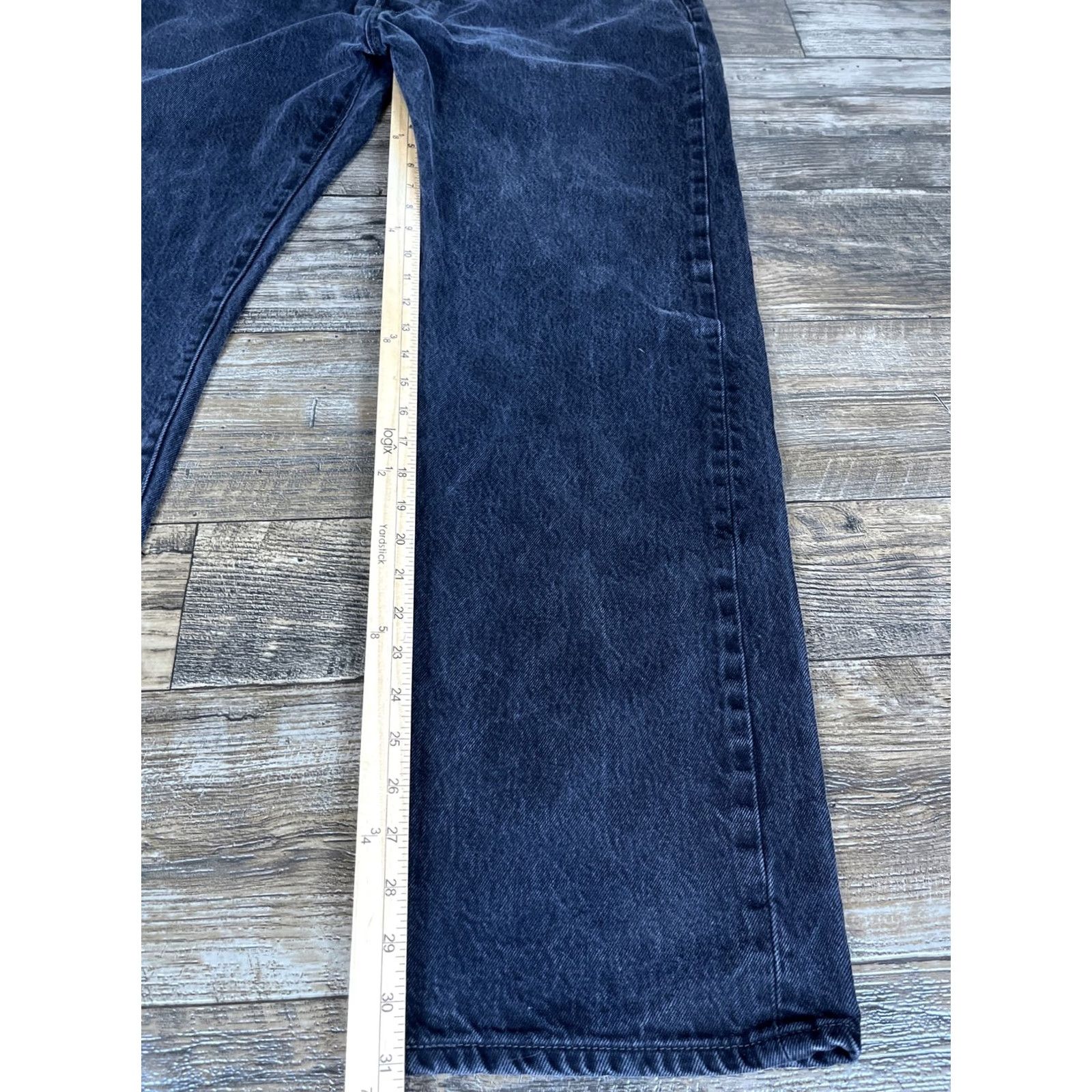 Levi's Levi's 501 Original Jeans Black 40x31 Button Fly Straight Denim Men Shoes? Size US 40 / EU 56 - 2 Thumbnail