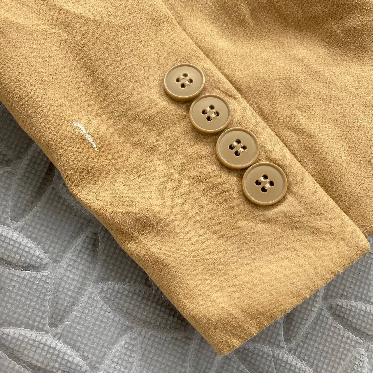 Andrew Fezza Vintage Microsuede Blazer Size 40S - 10 Thumbnail